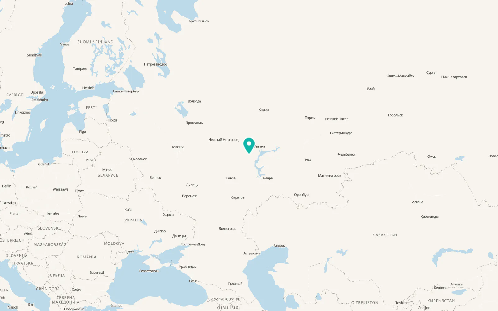 Map of Batyrevo