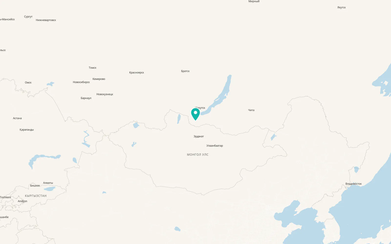 Map of Bayangol