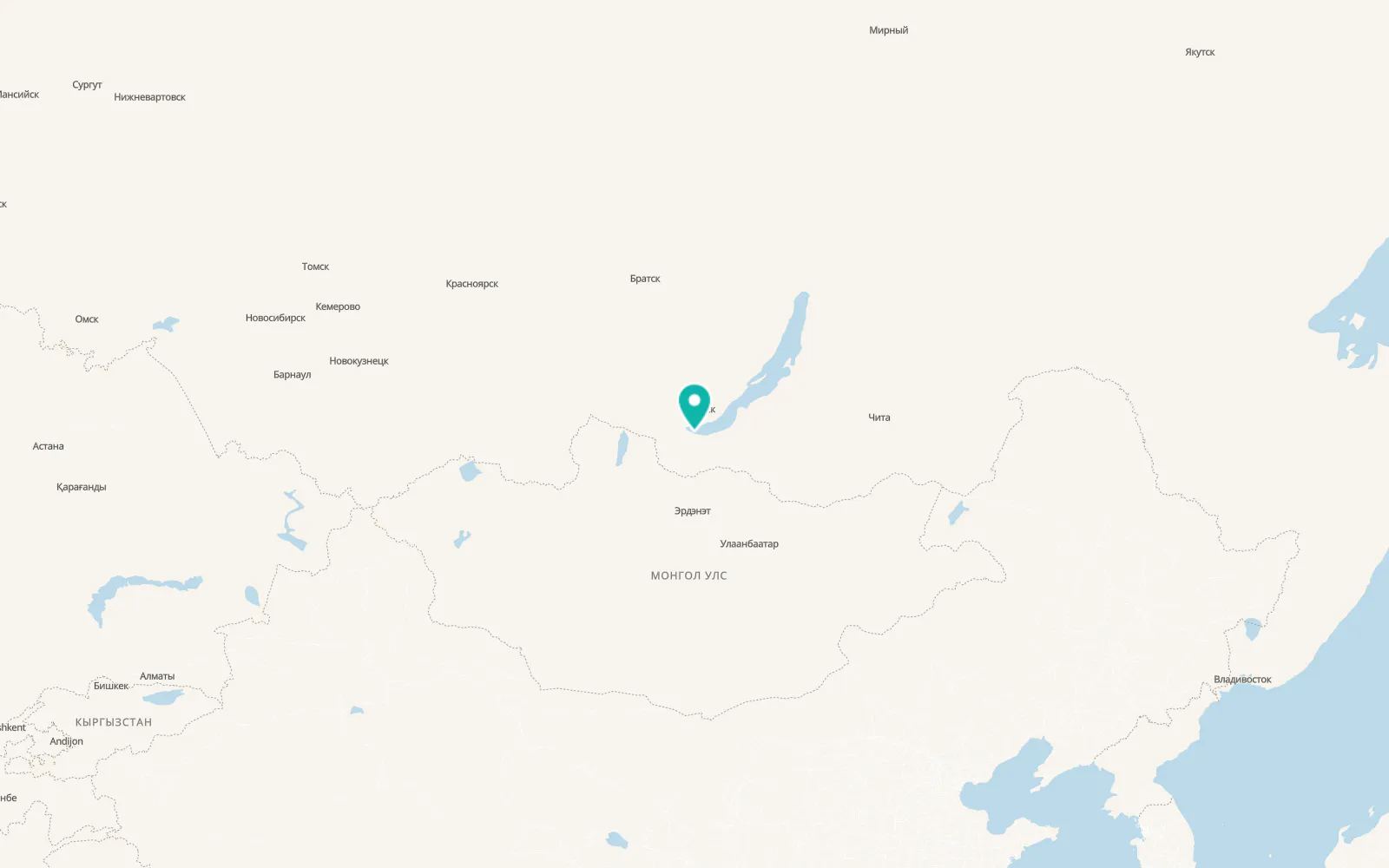 Map of Baykal’sk