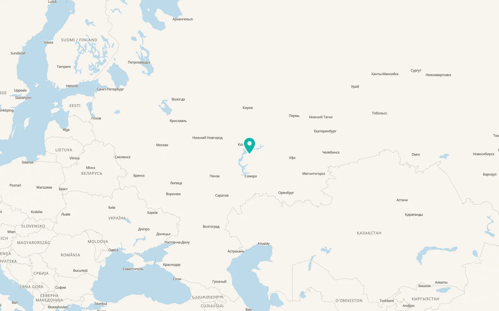 Map of Bazarnyye Mataki