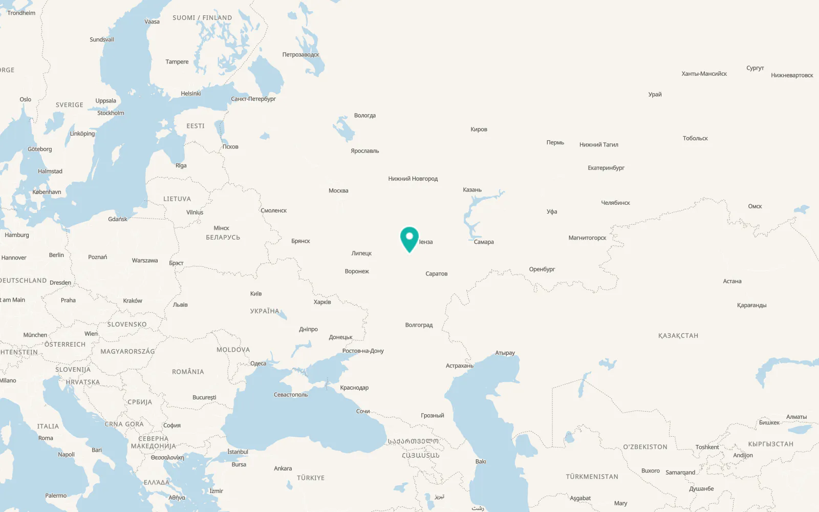 Map of Bekovo