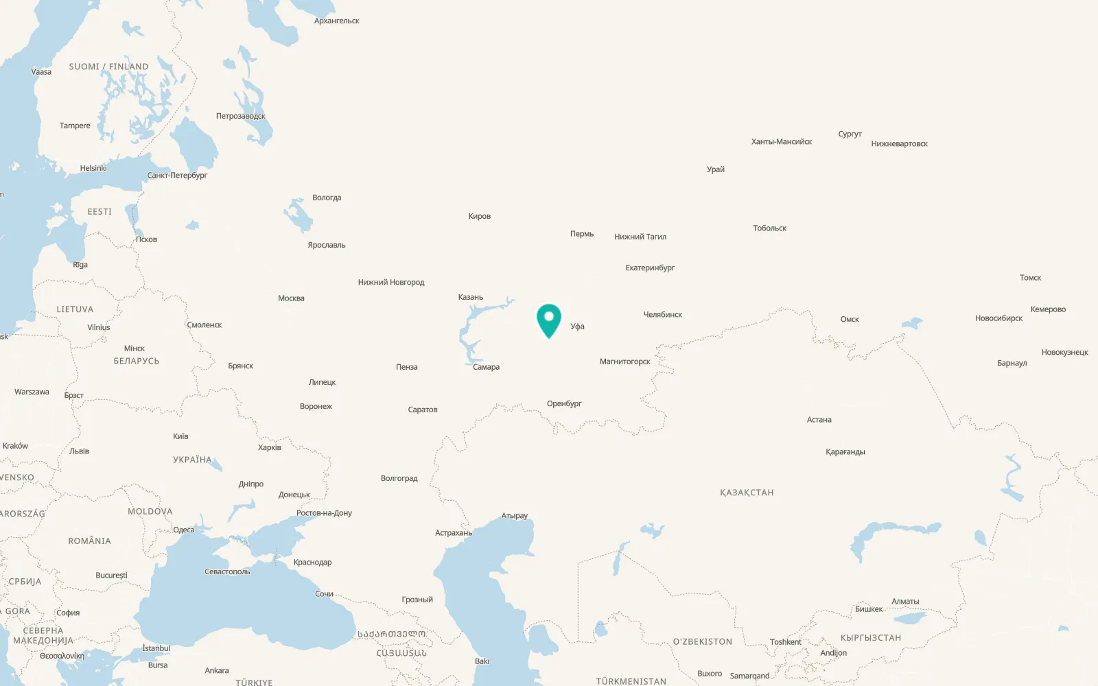 Map of Belebey