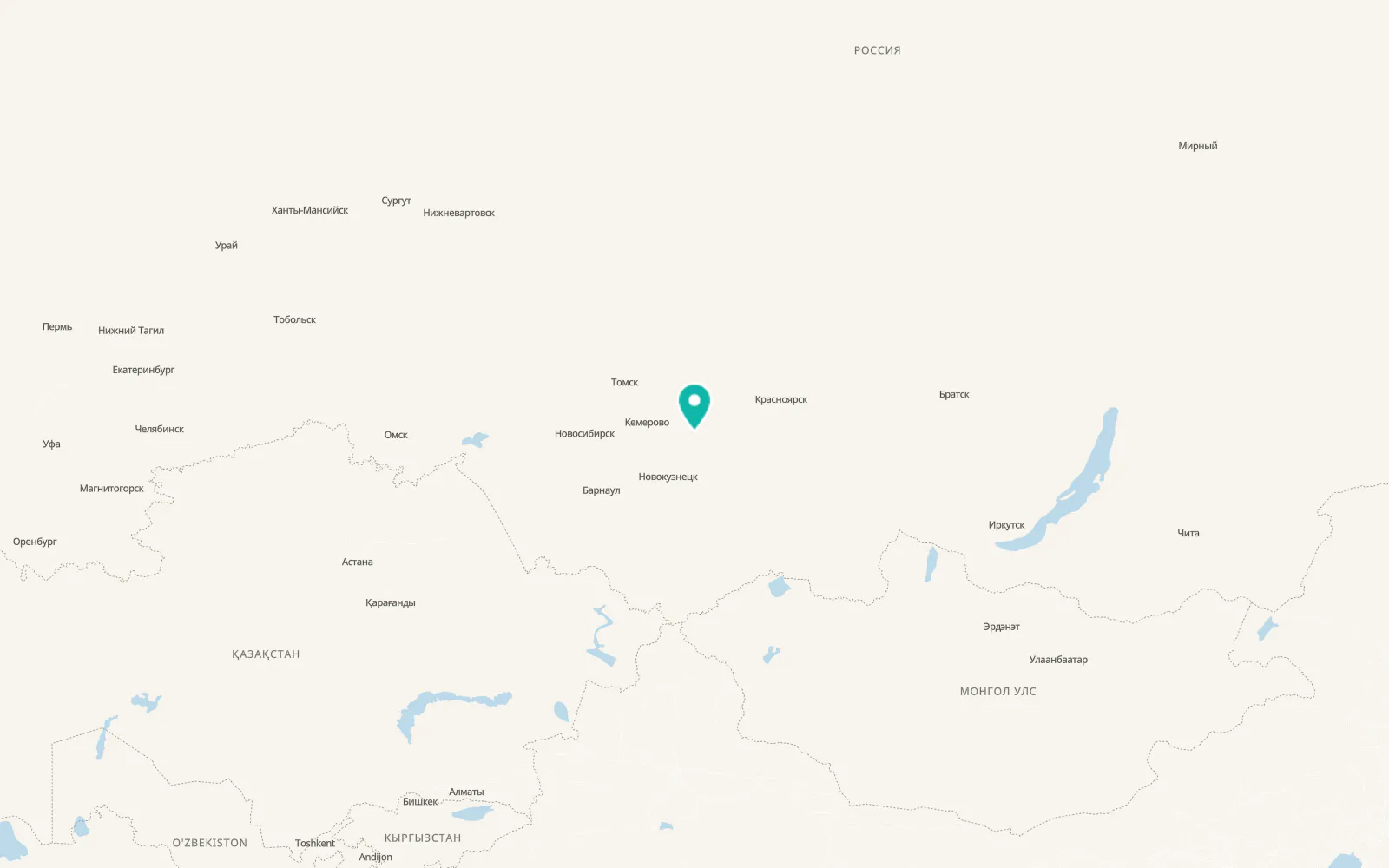 Map of Belogorsk