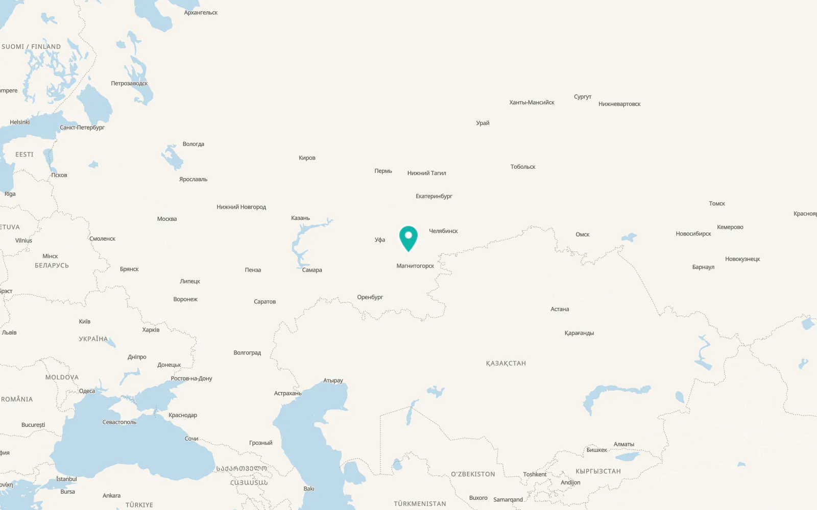 Map of Beloretsk