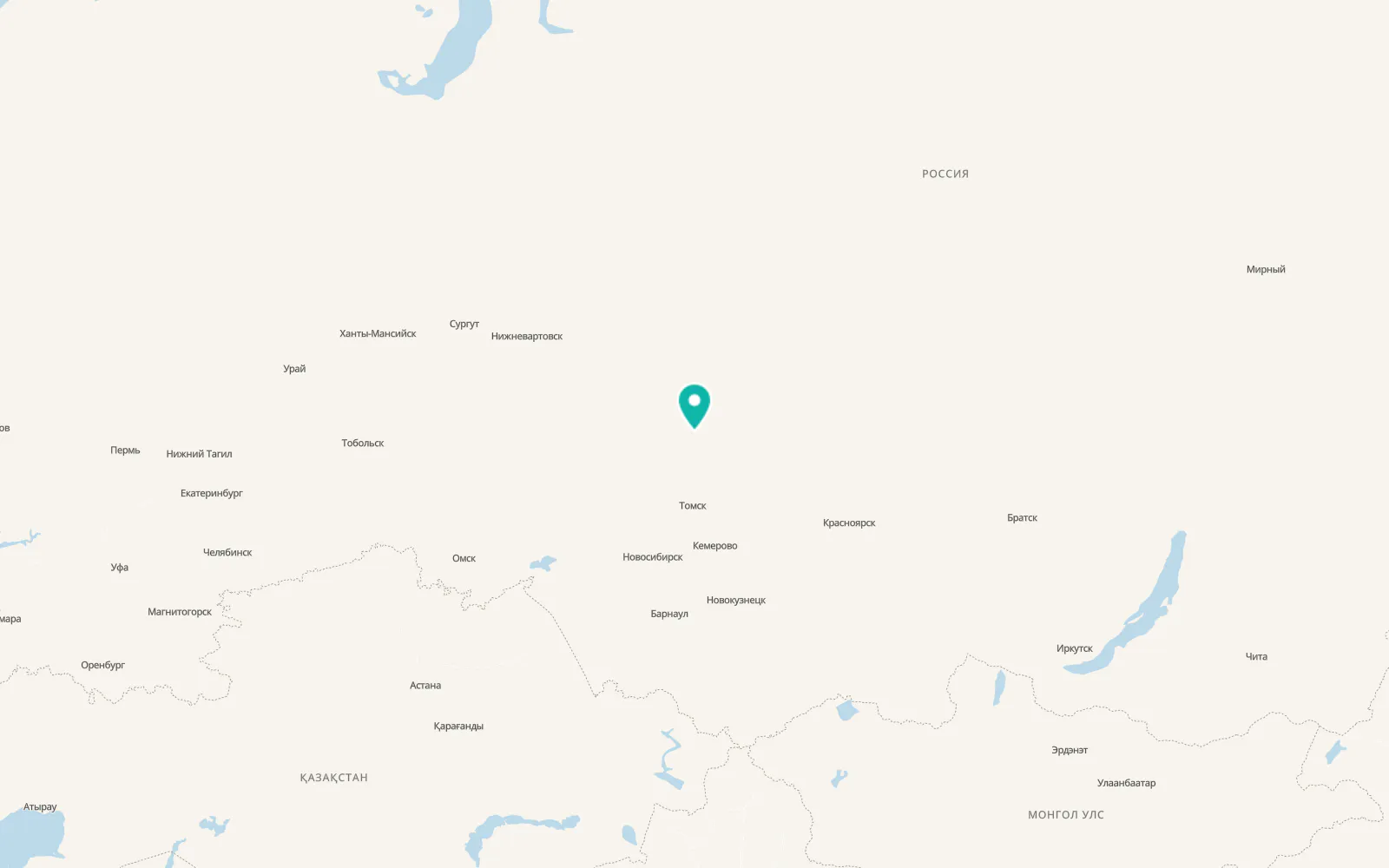 Map of Belyy Yar