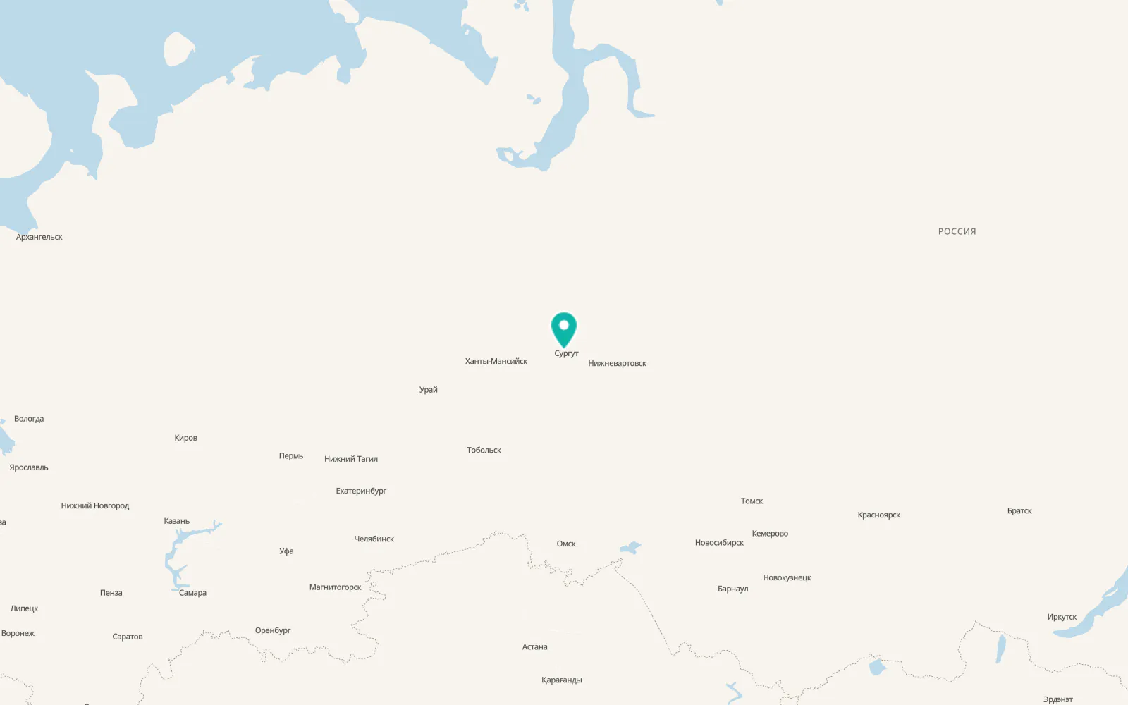 Map of Belyy Yar