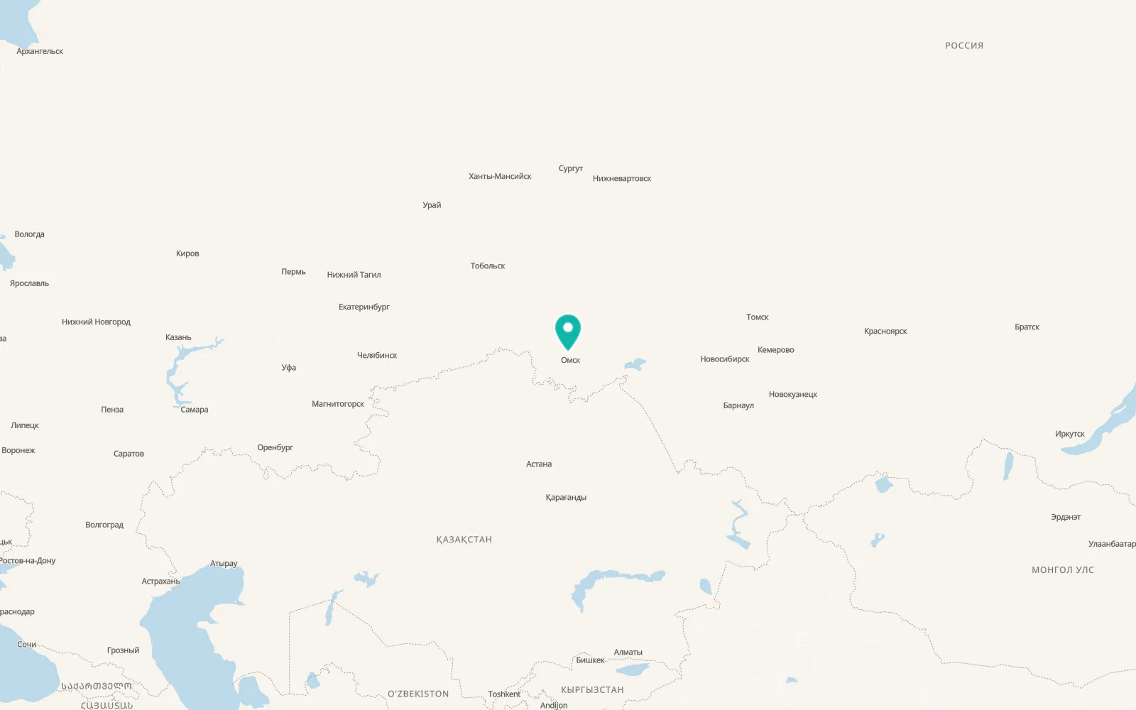 Map of Beregovoy