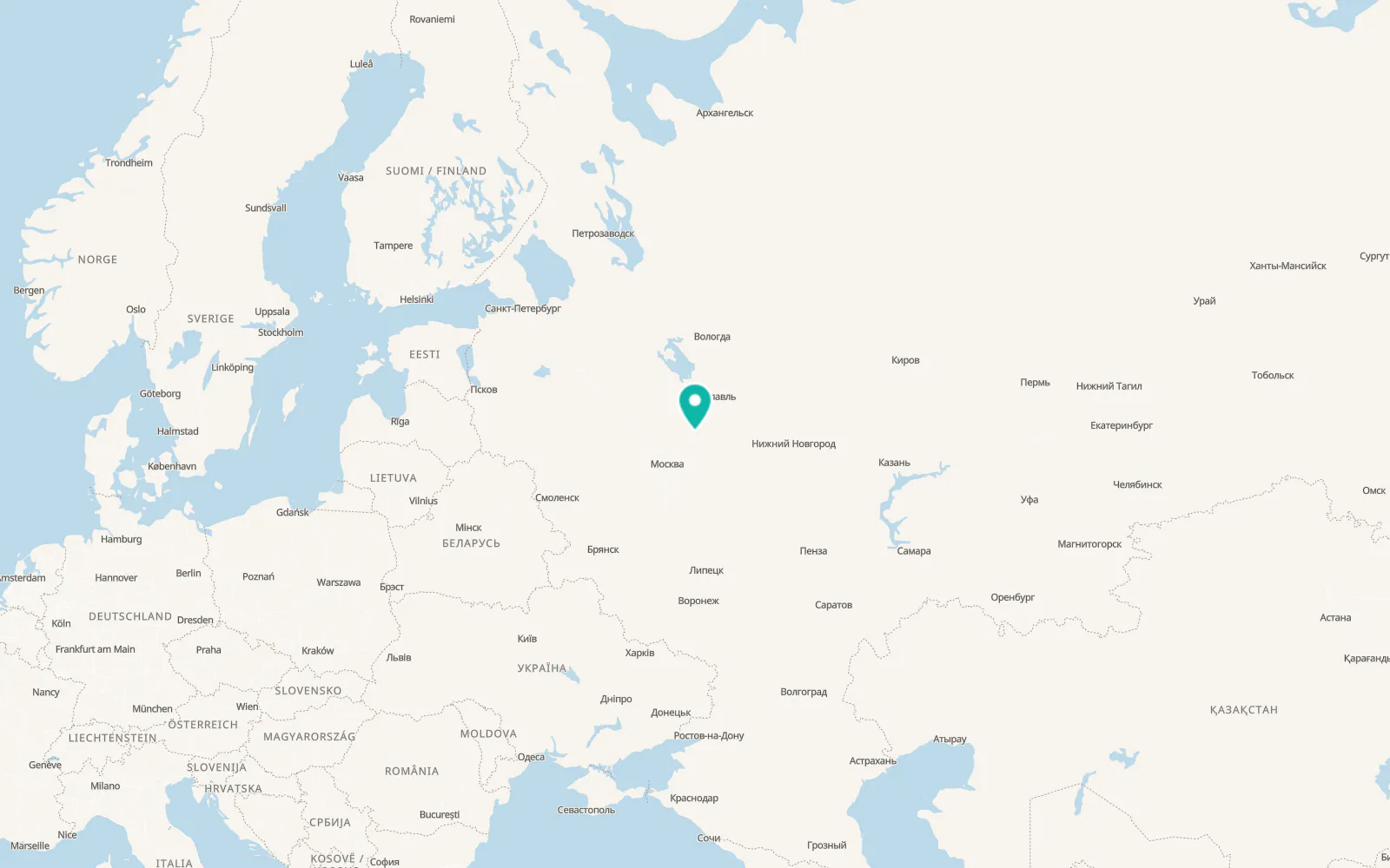 Map of Berendeyevo