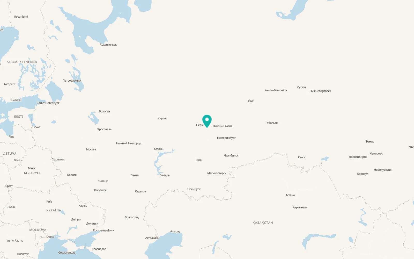 Map of Berëzovka