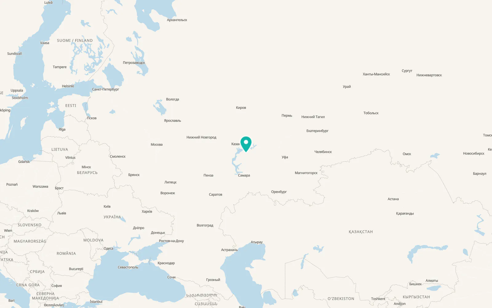 Map of Bilyarsk