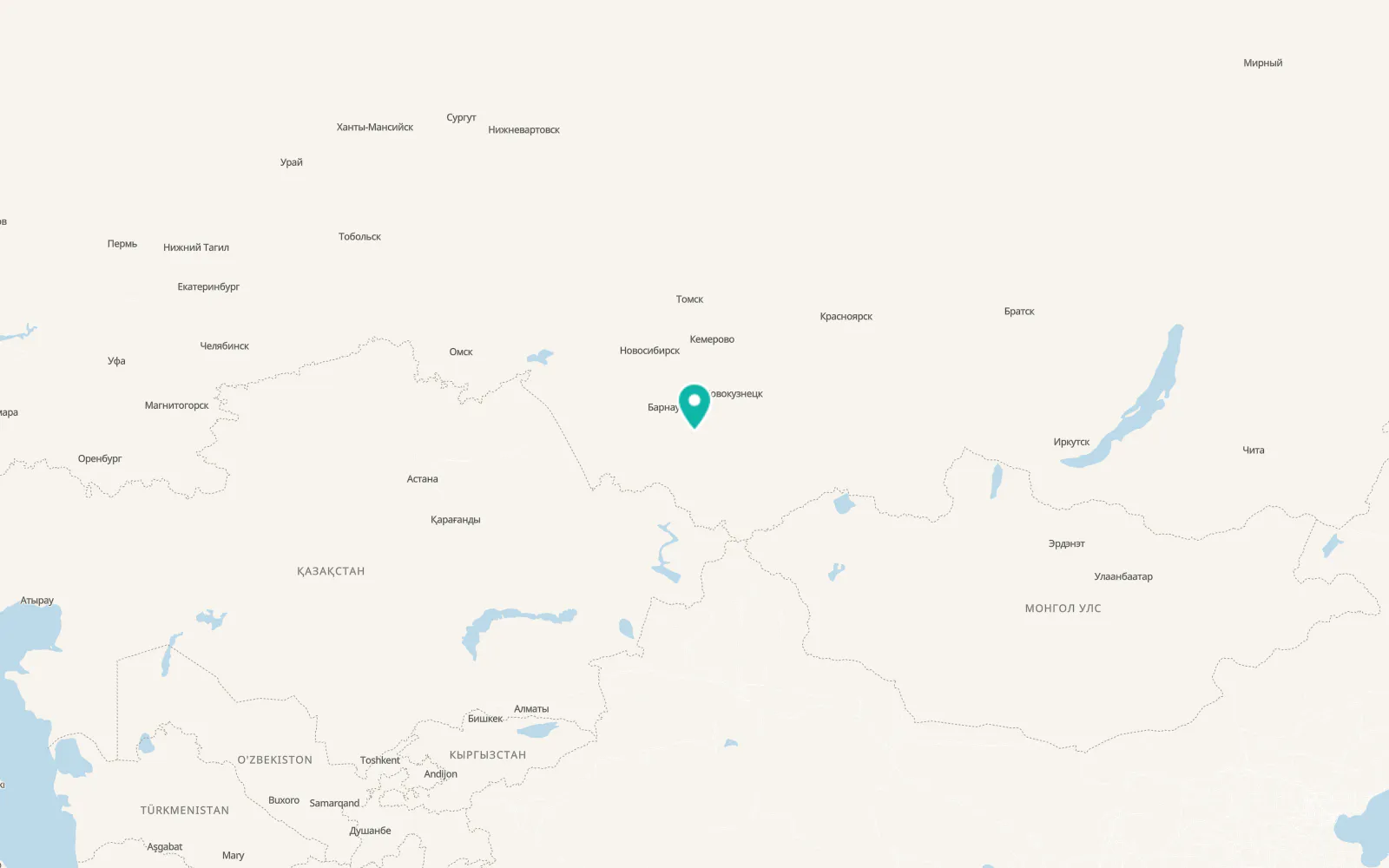 Map of Biysk