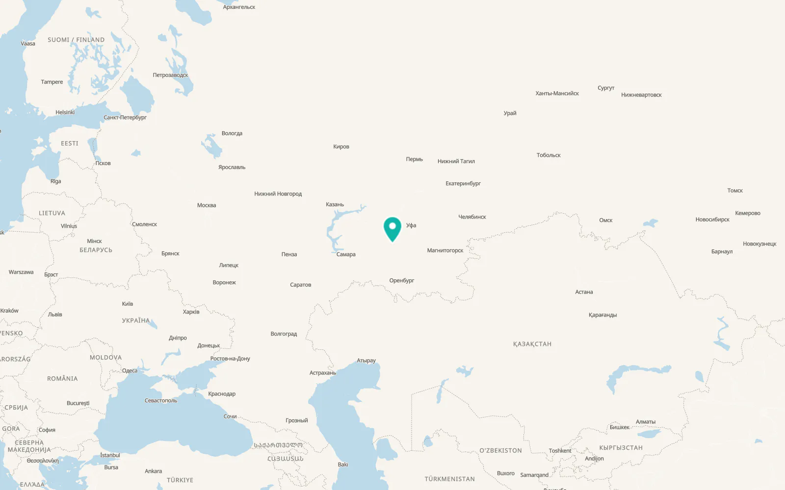 Map of Bizhbulyak