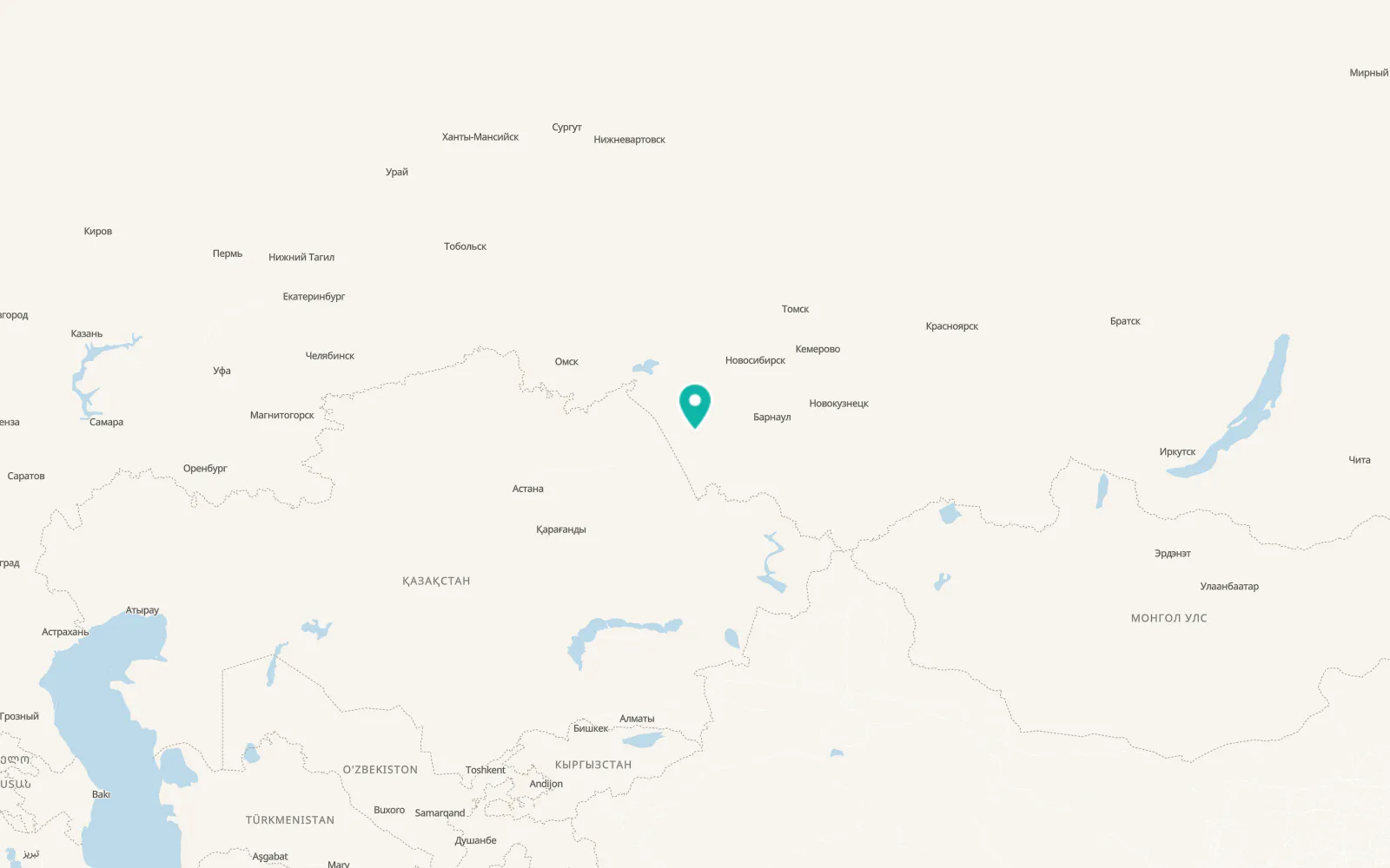 Map of Blagoveshchenka
