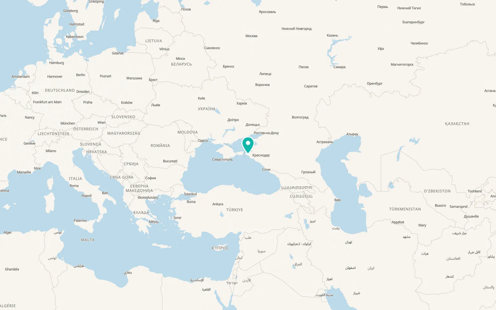 Map of Blagovetschenskaya