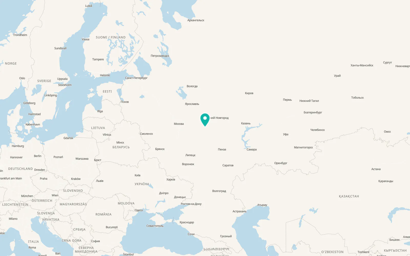 Map of Blizhne-Pesochnoye