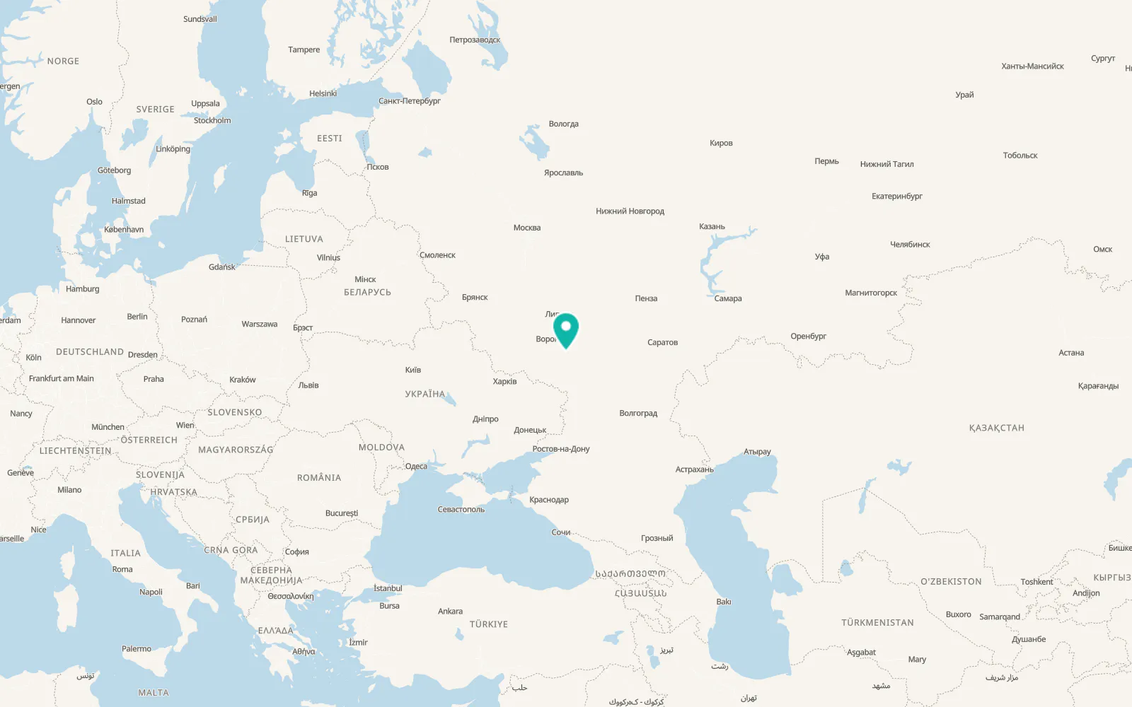 Map of Bobrov