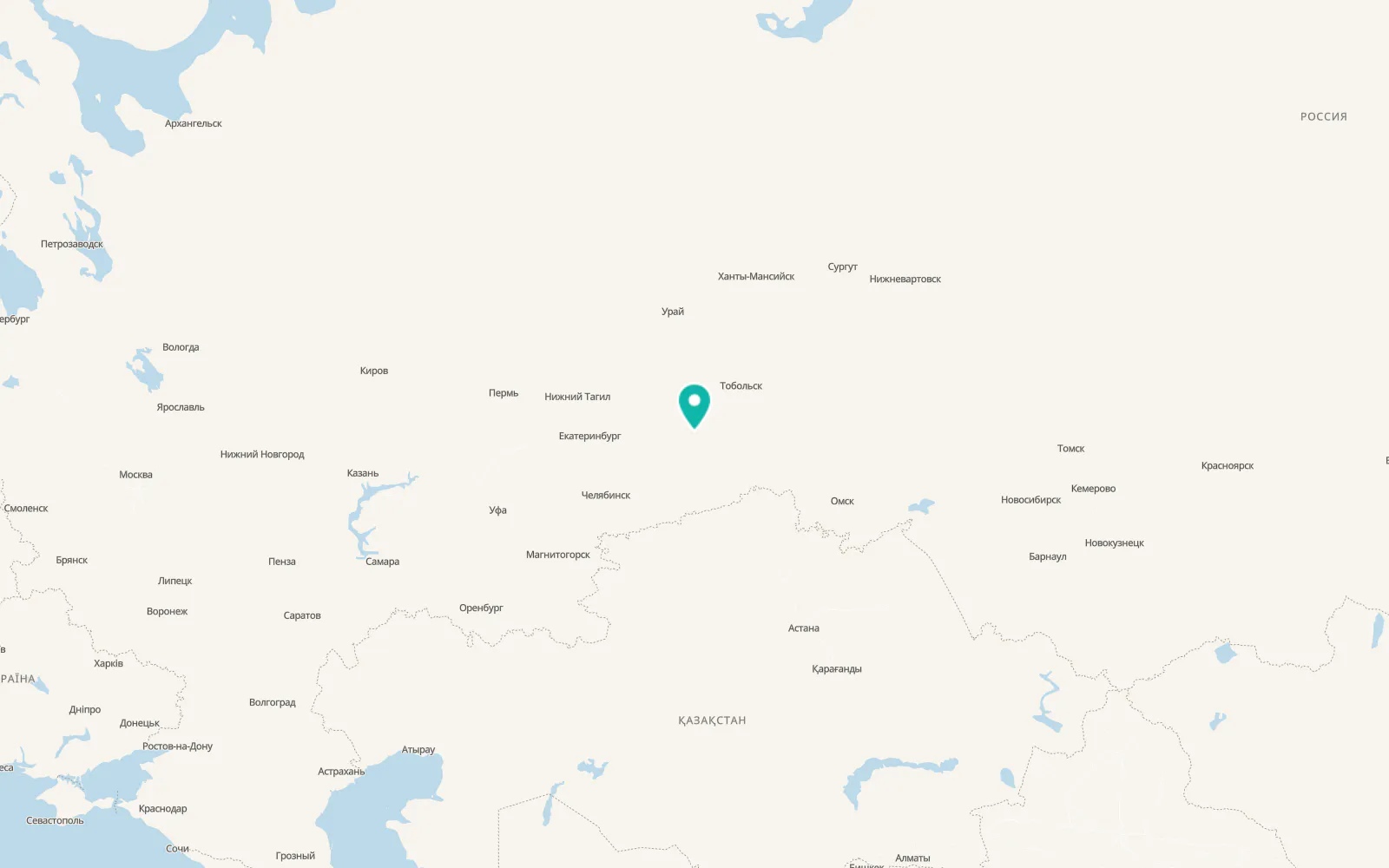 Map of Bogandinskiy