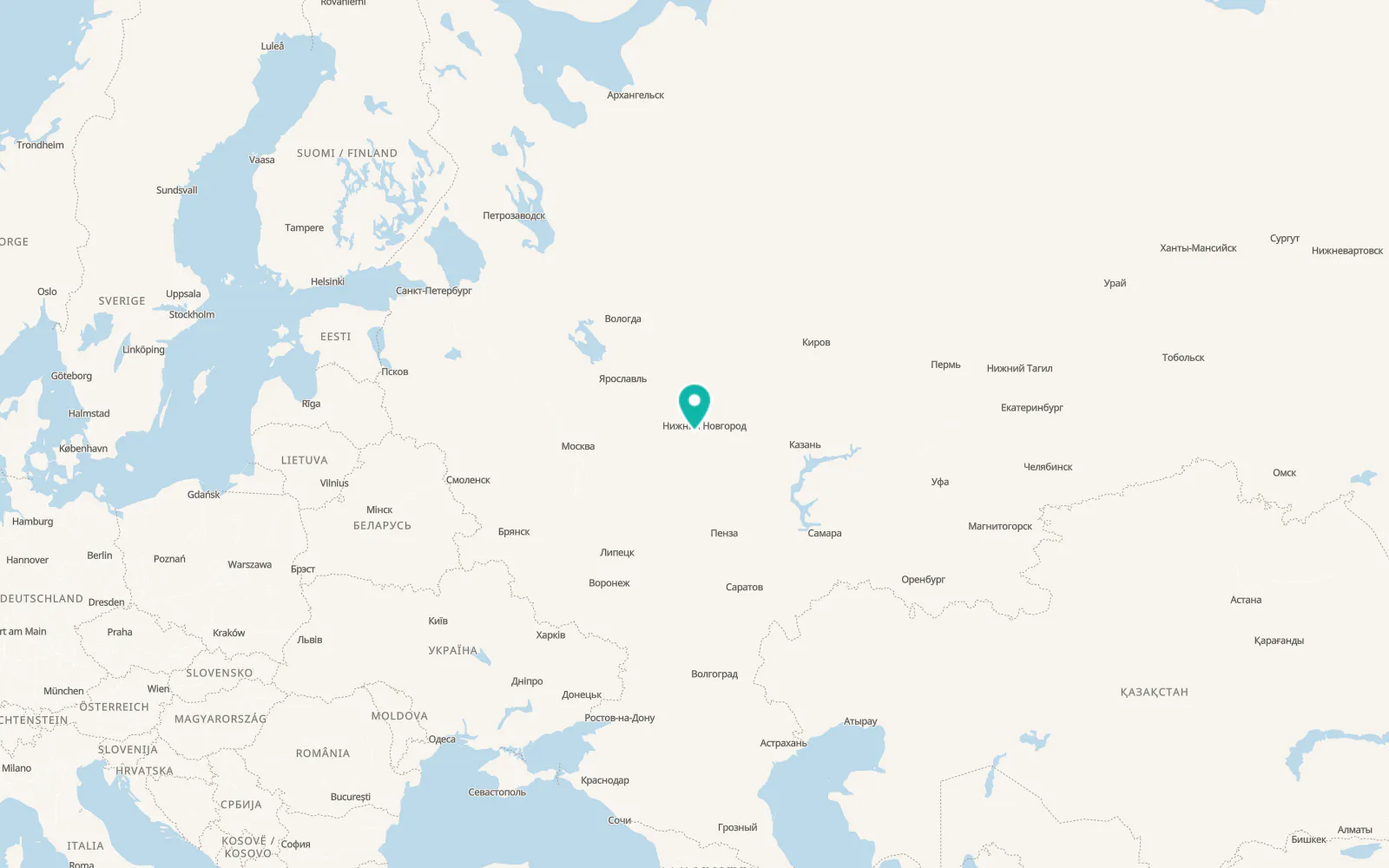 Map of Bogorodsk