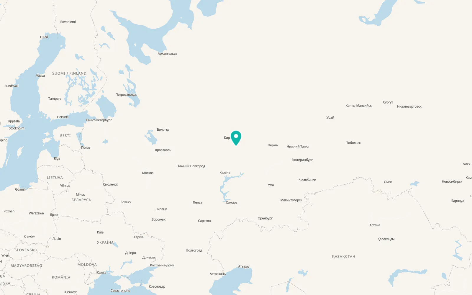 Map of Bogorodskoye