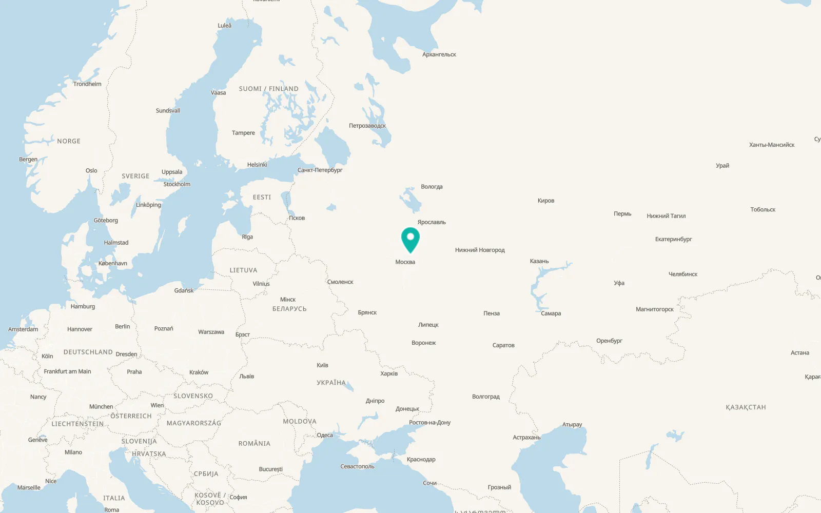Map of Bogoslovo