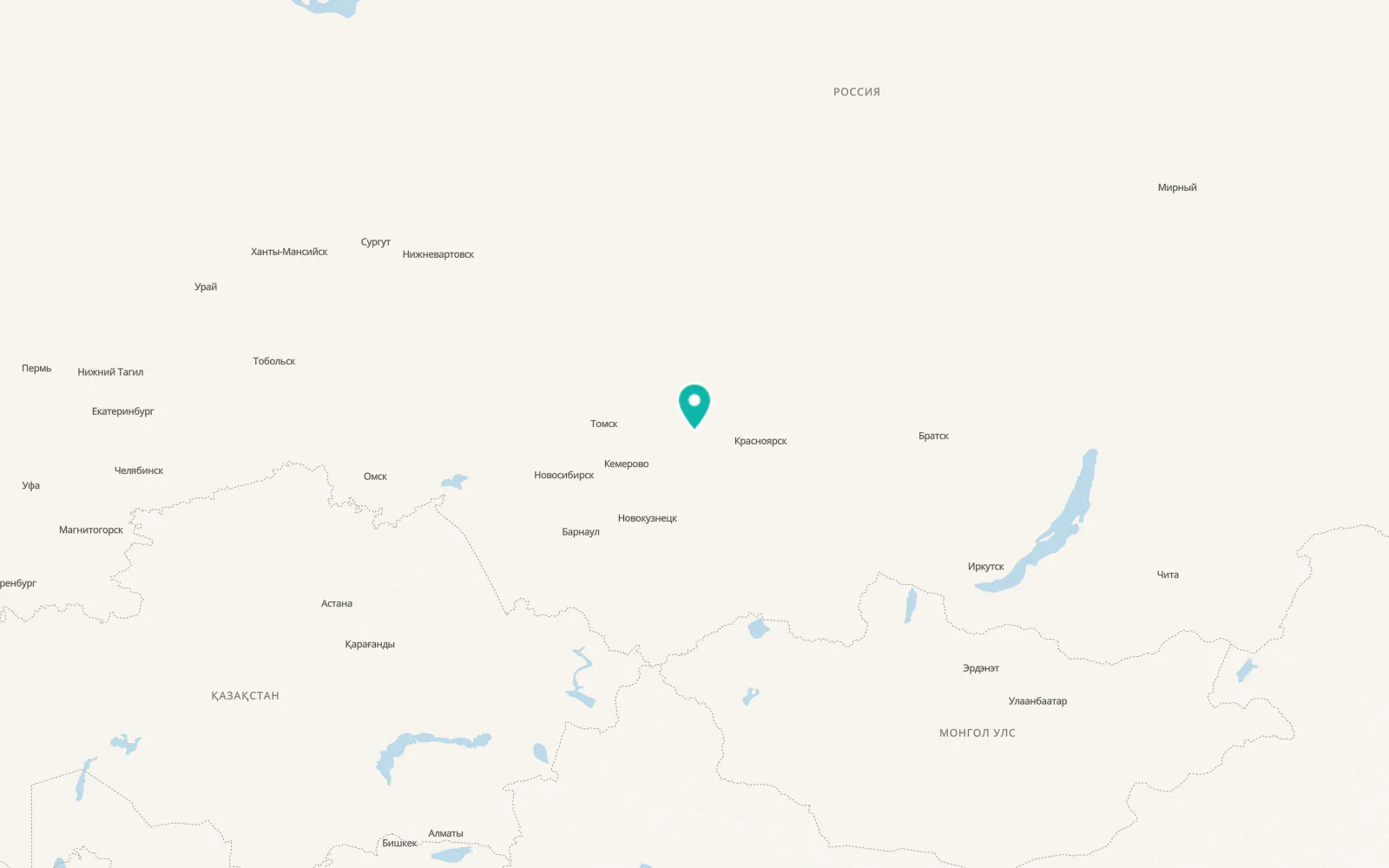 Map of Bogotol