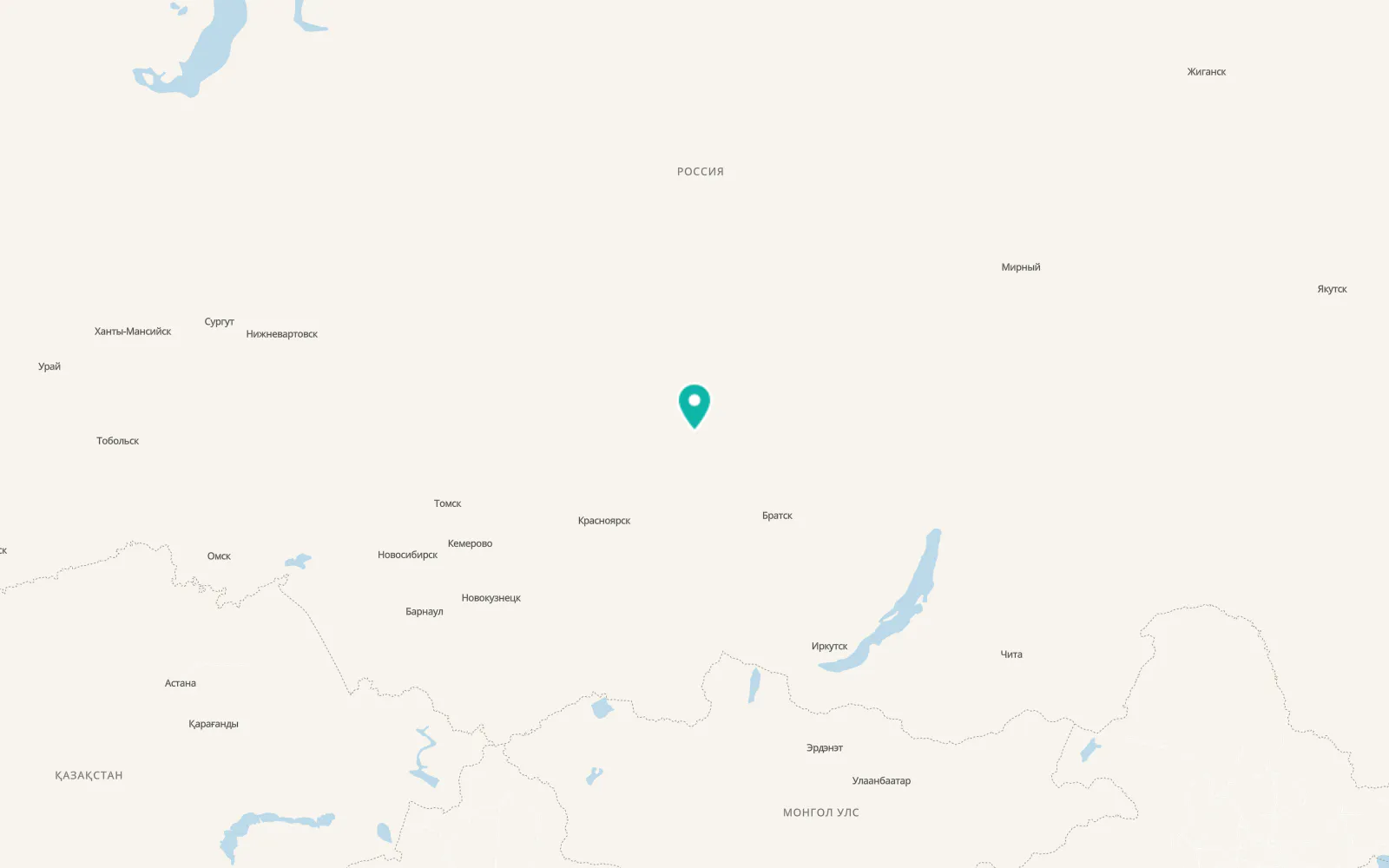 Map of Boguchany