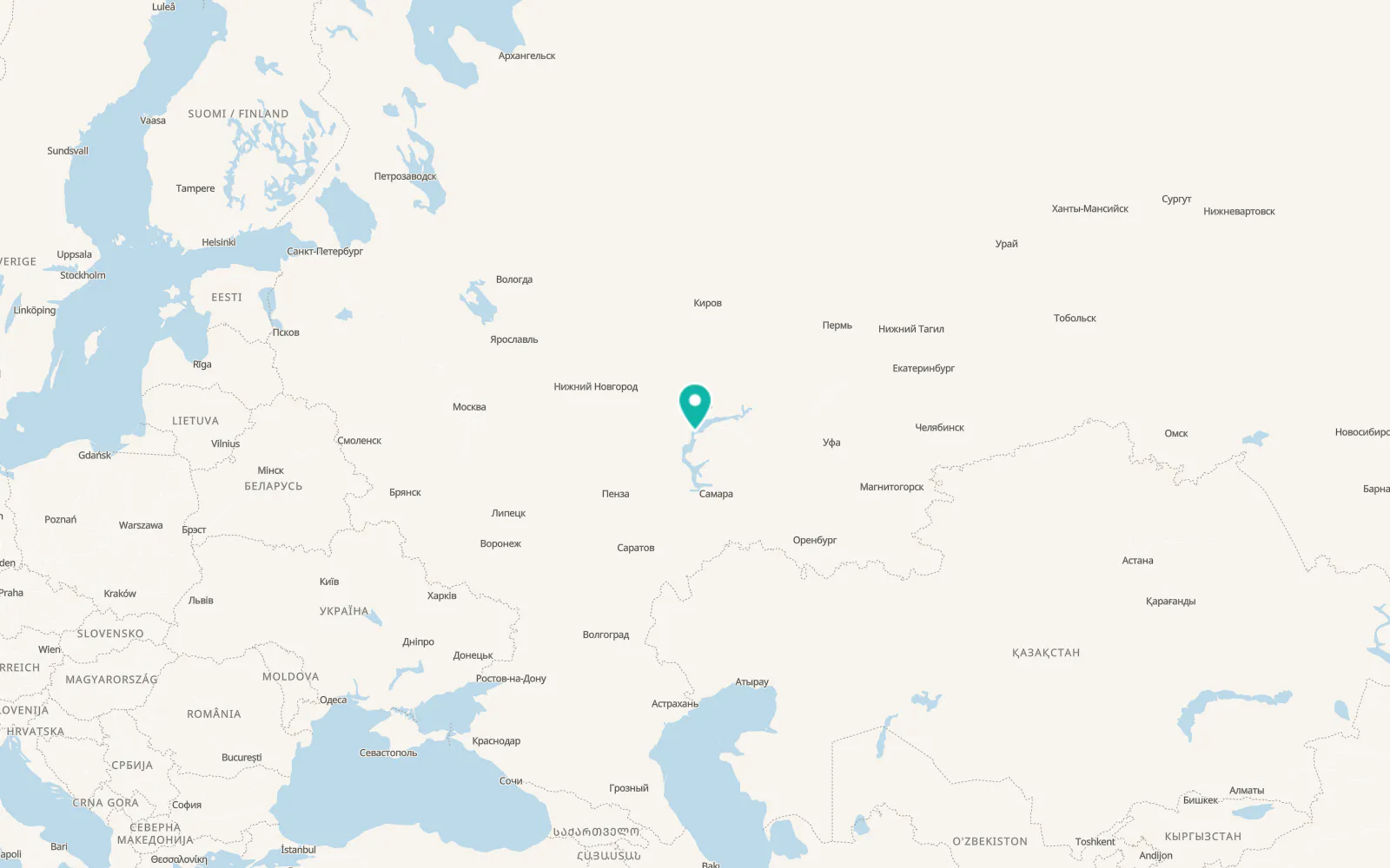 Map of Bolgar