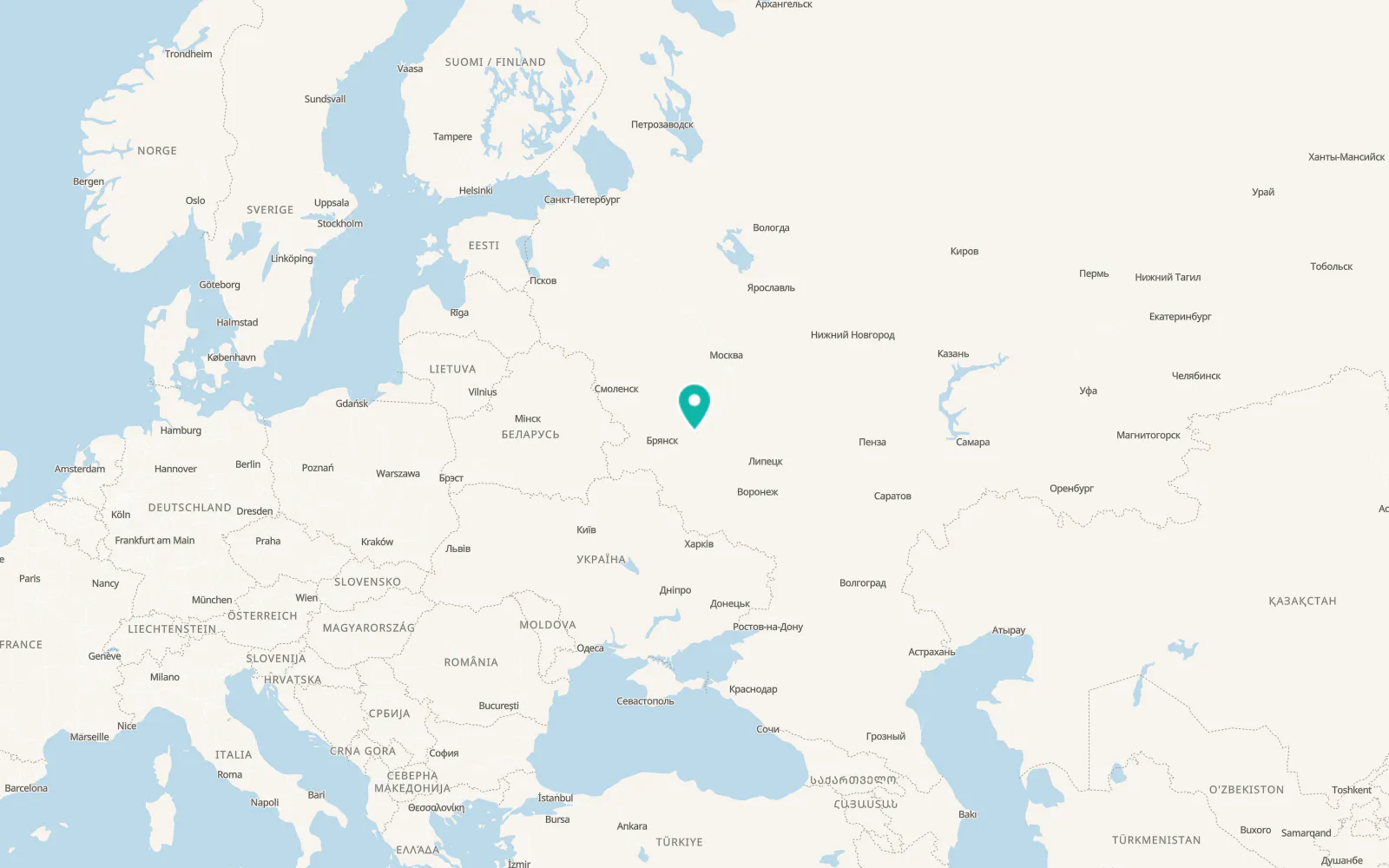 Map of Bolkhov