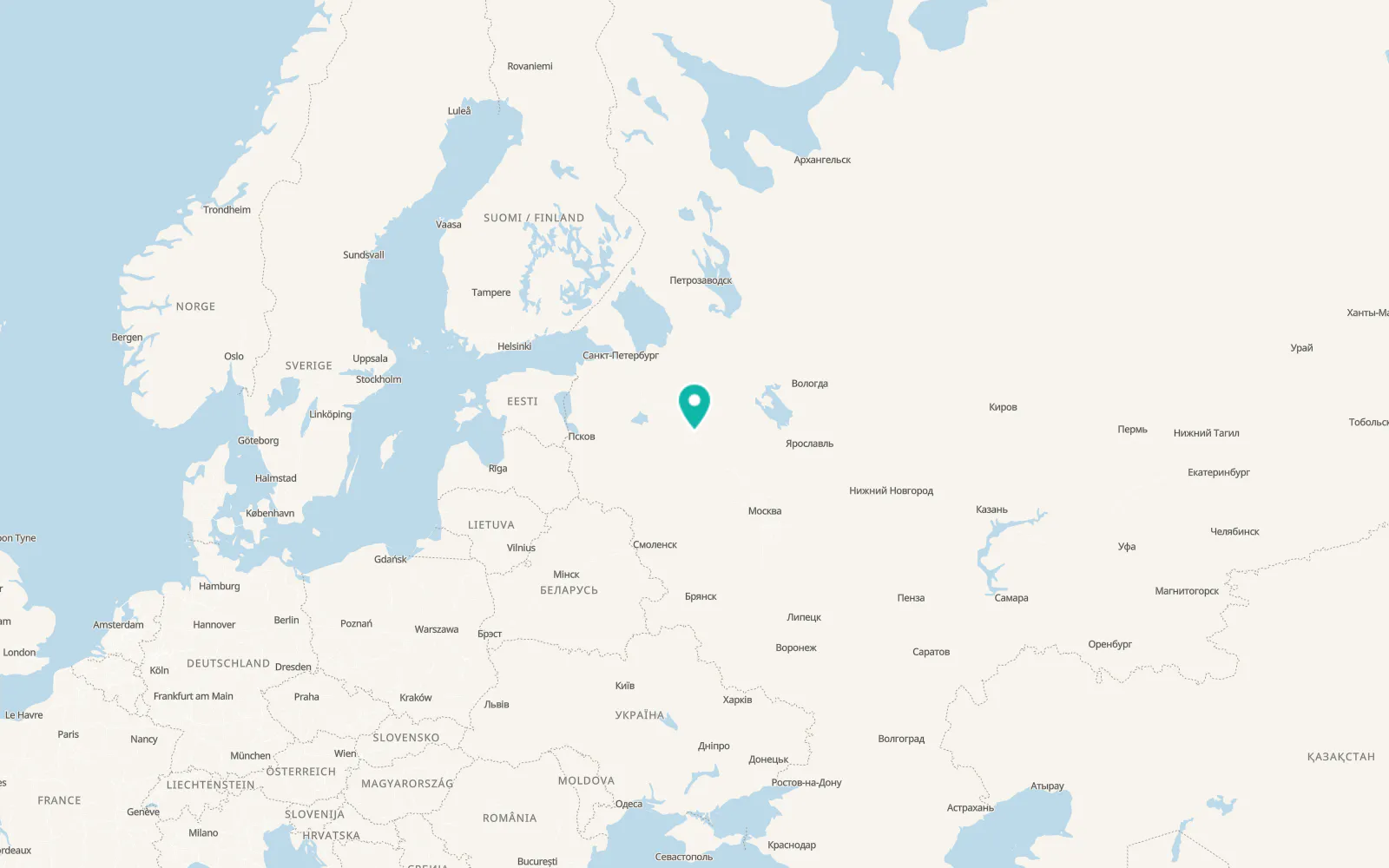 Map of Bologoye