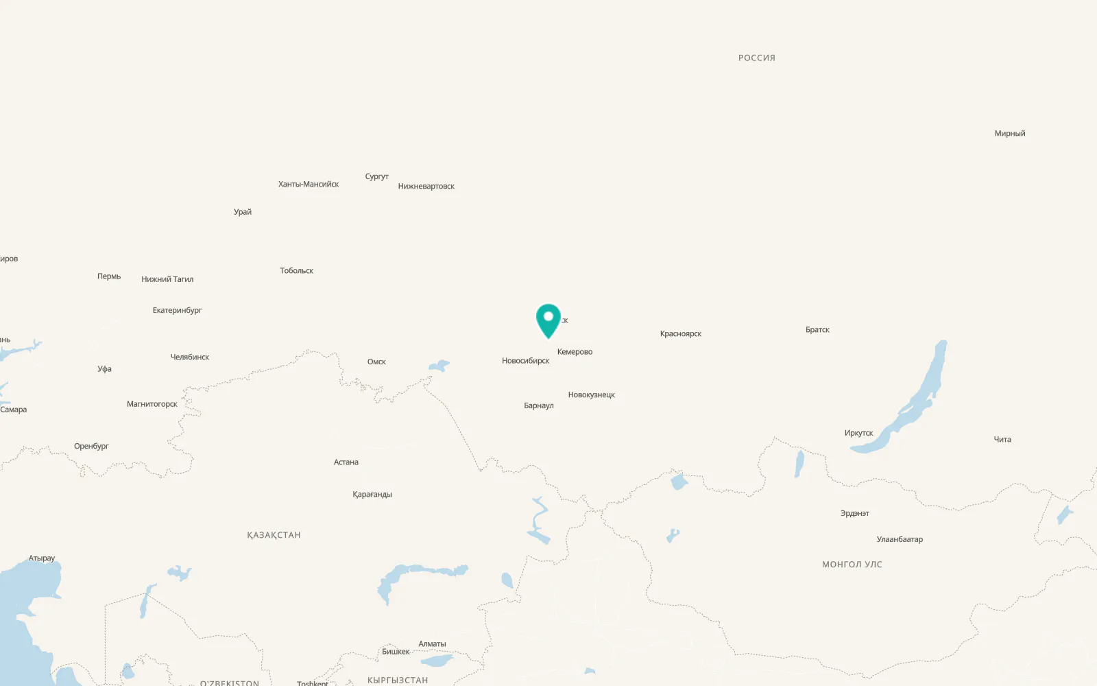 Map of Bolotnoye