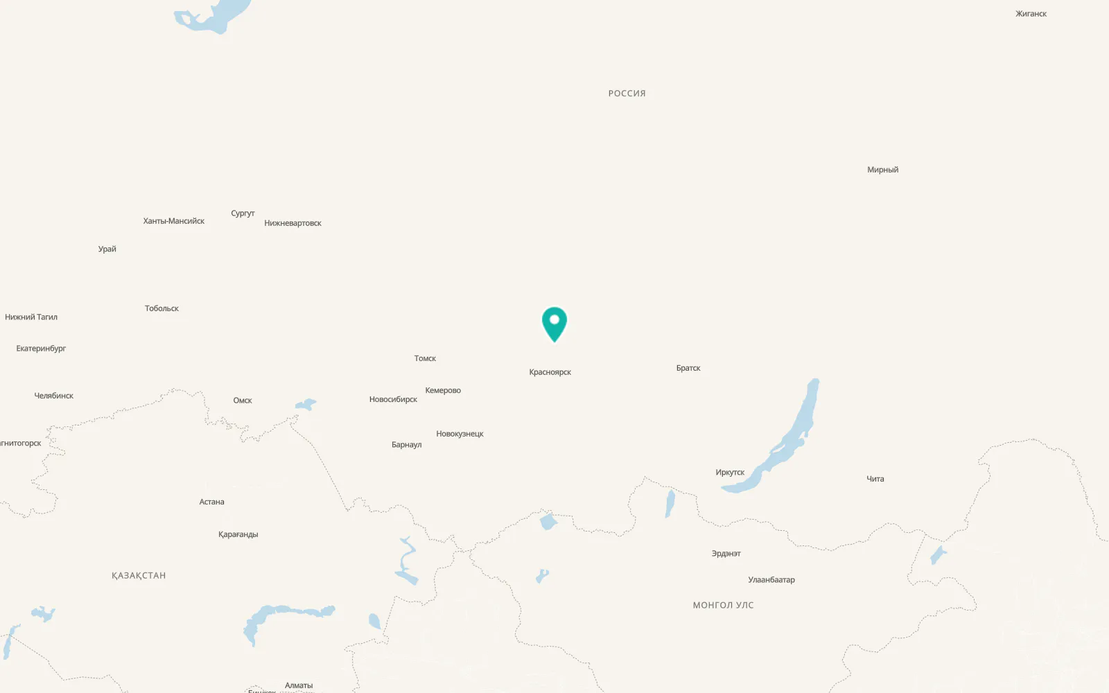 Map of Bol’shaya Murta