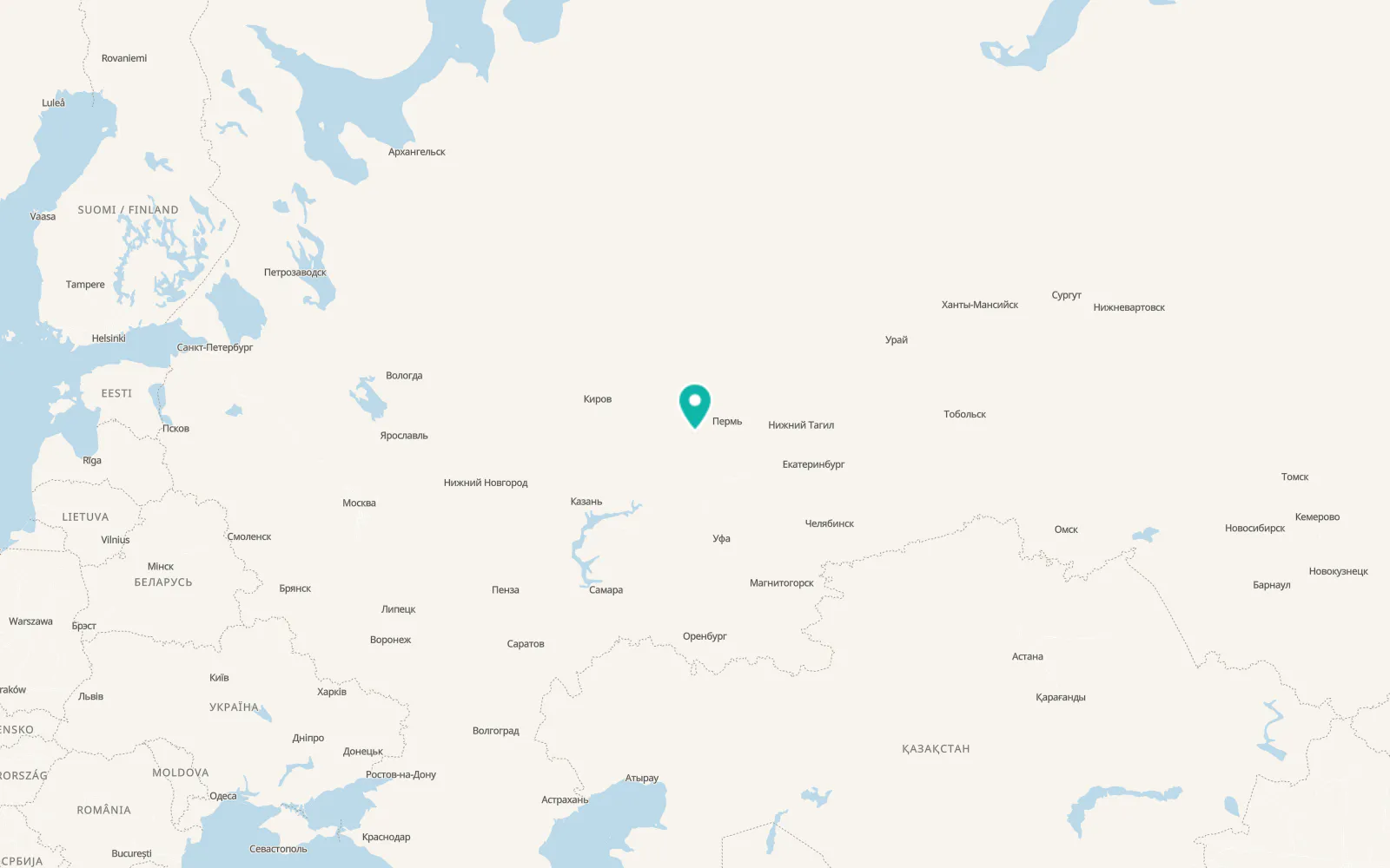 Map of Bol’shaya Sosnova