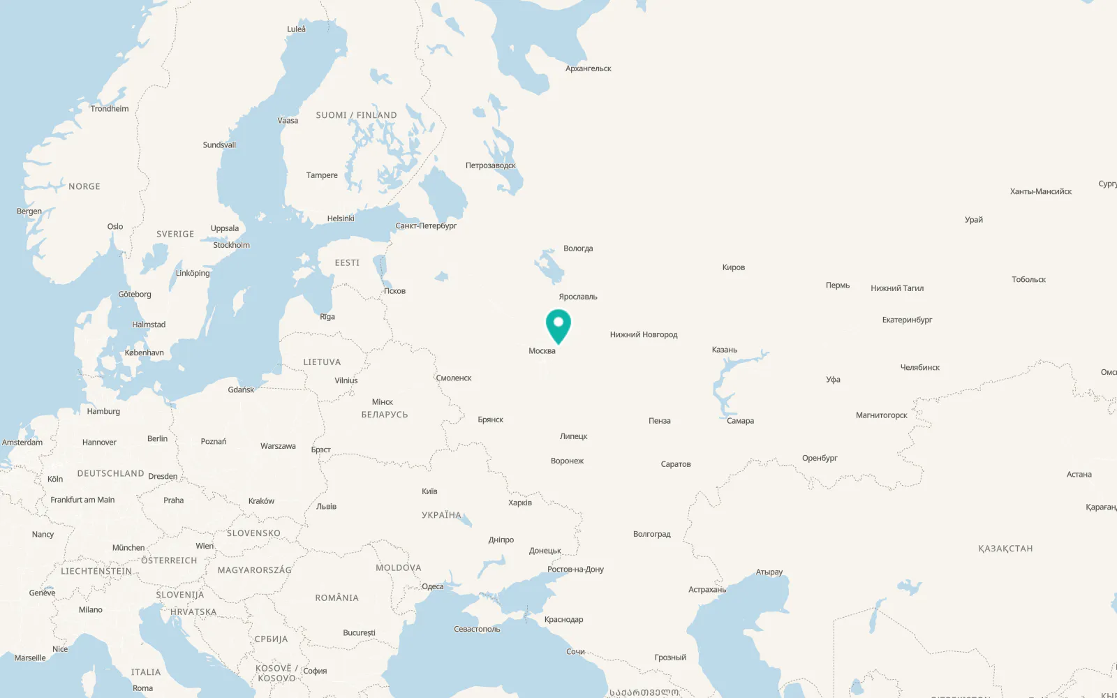Map of Bol’shiye Dvory