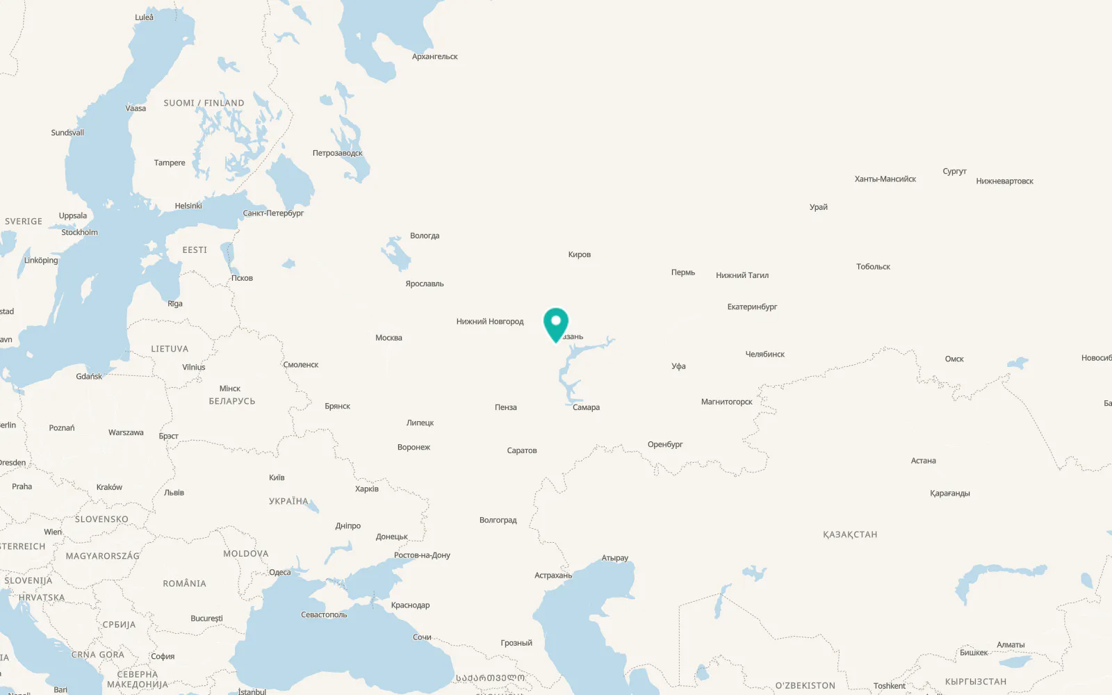 Map of Bol’shiye Kaybitsy