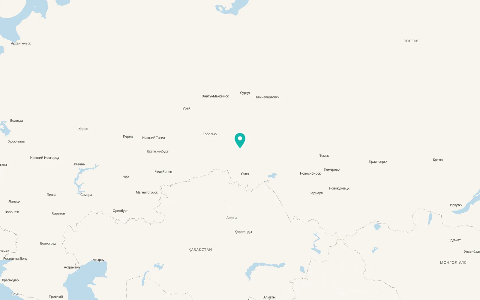 Map of Bol’shiye Uki