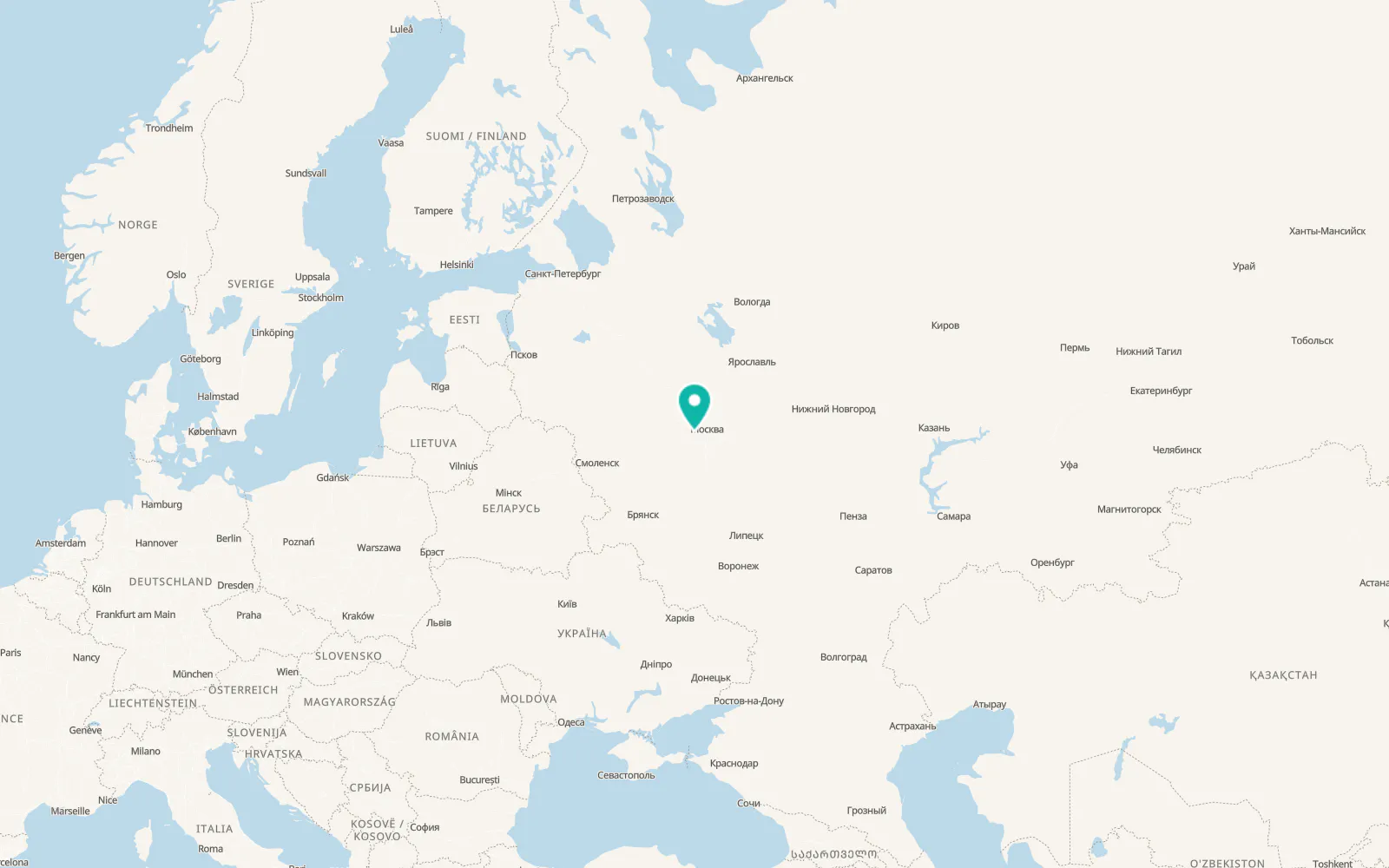 Map of Bol'shiye Vyazëmy
