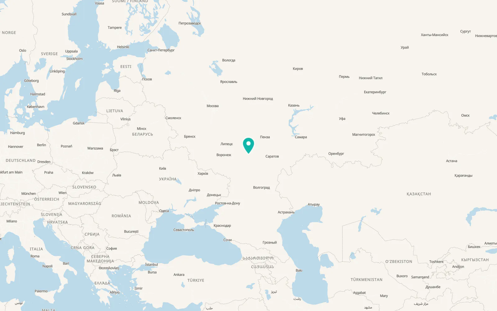 Map of Bol’shoy Karay