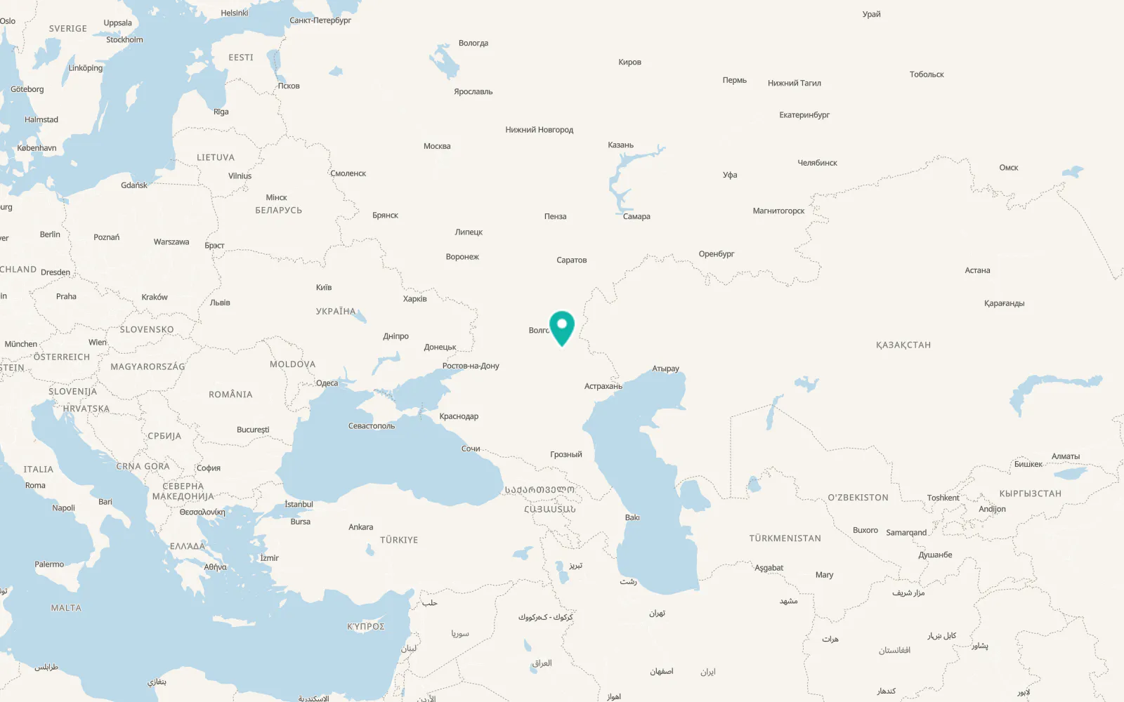 Map of Bol’shoy Tsaryn