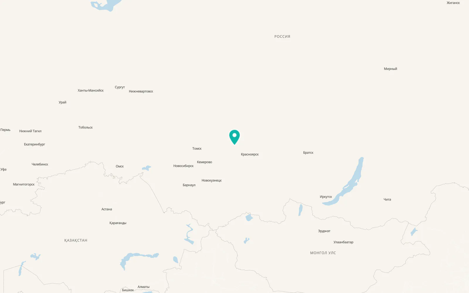 Map of Bol’shoy Uluy