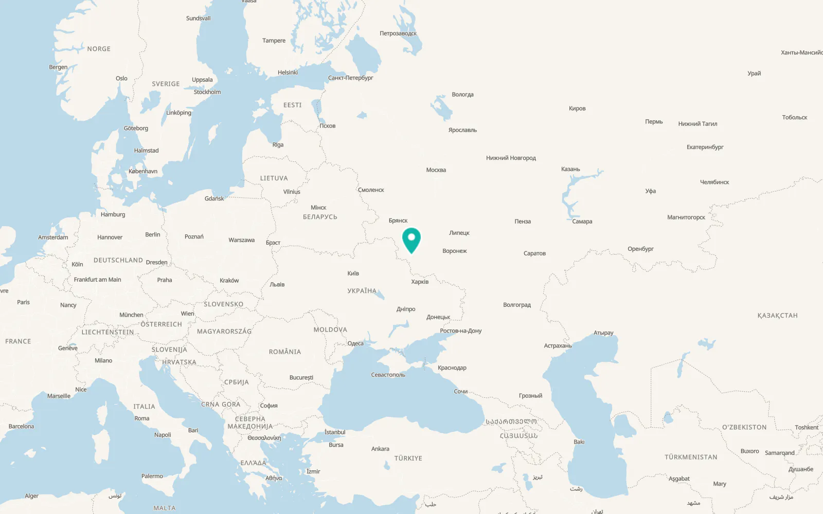 Map of Bol’shoye Soldatskoye