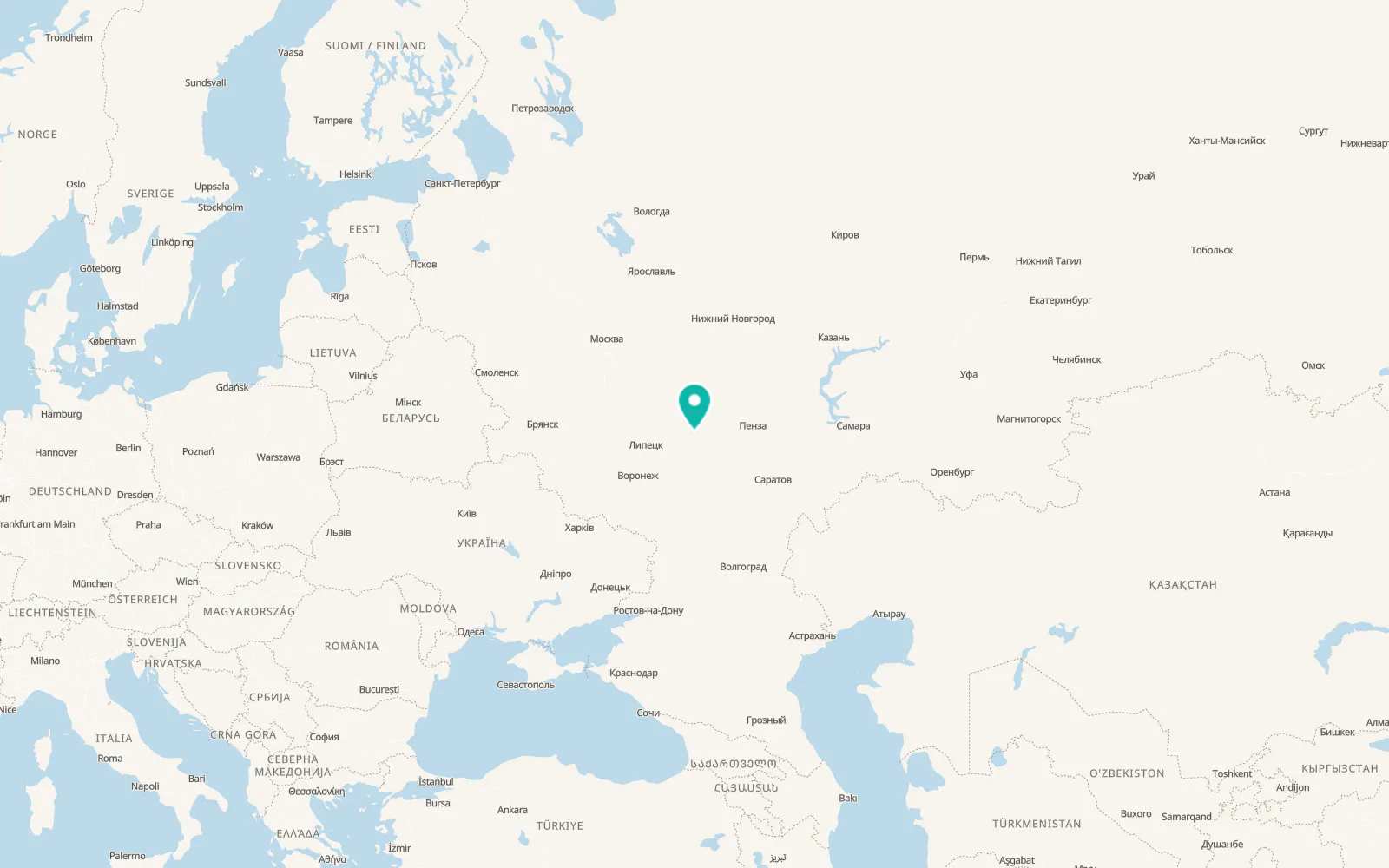Map of Bondari