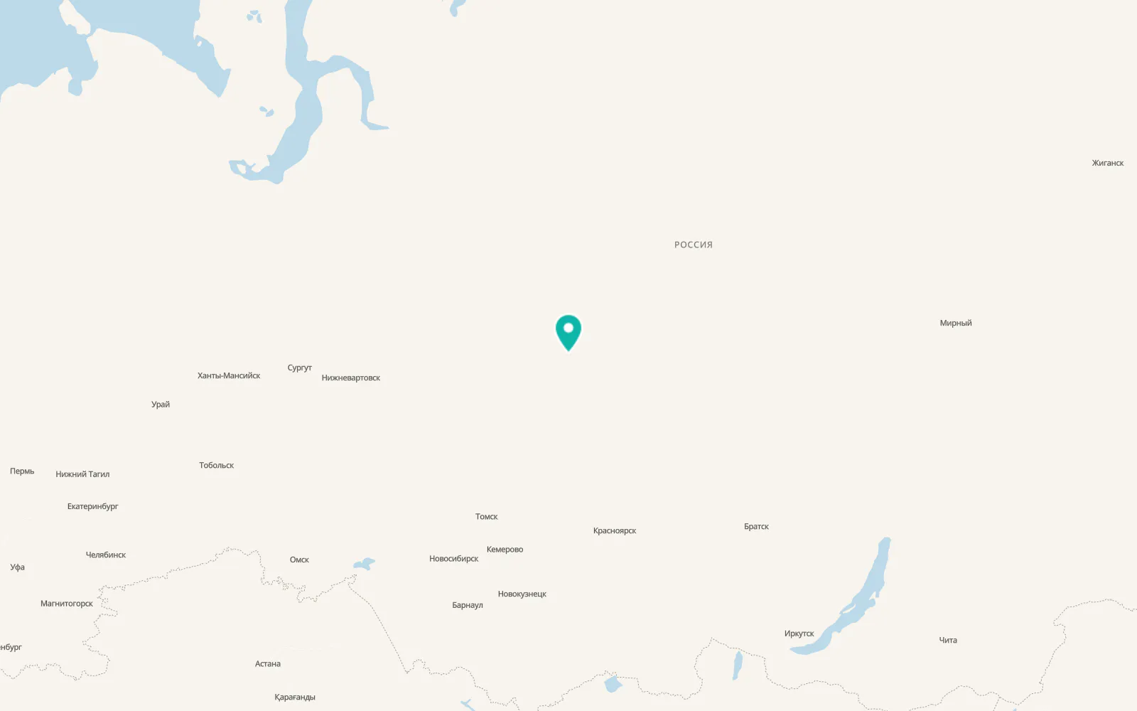 Map of Bor