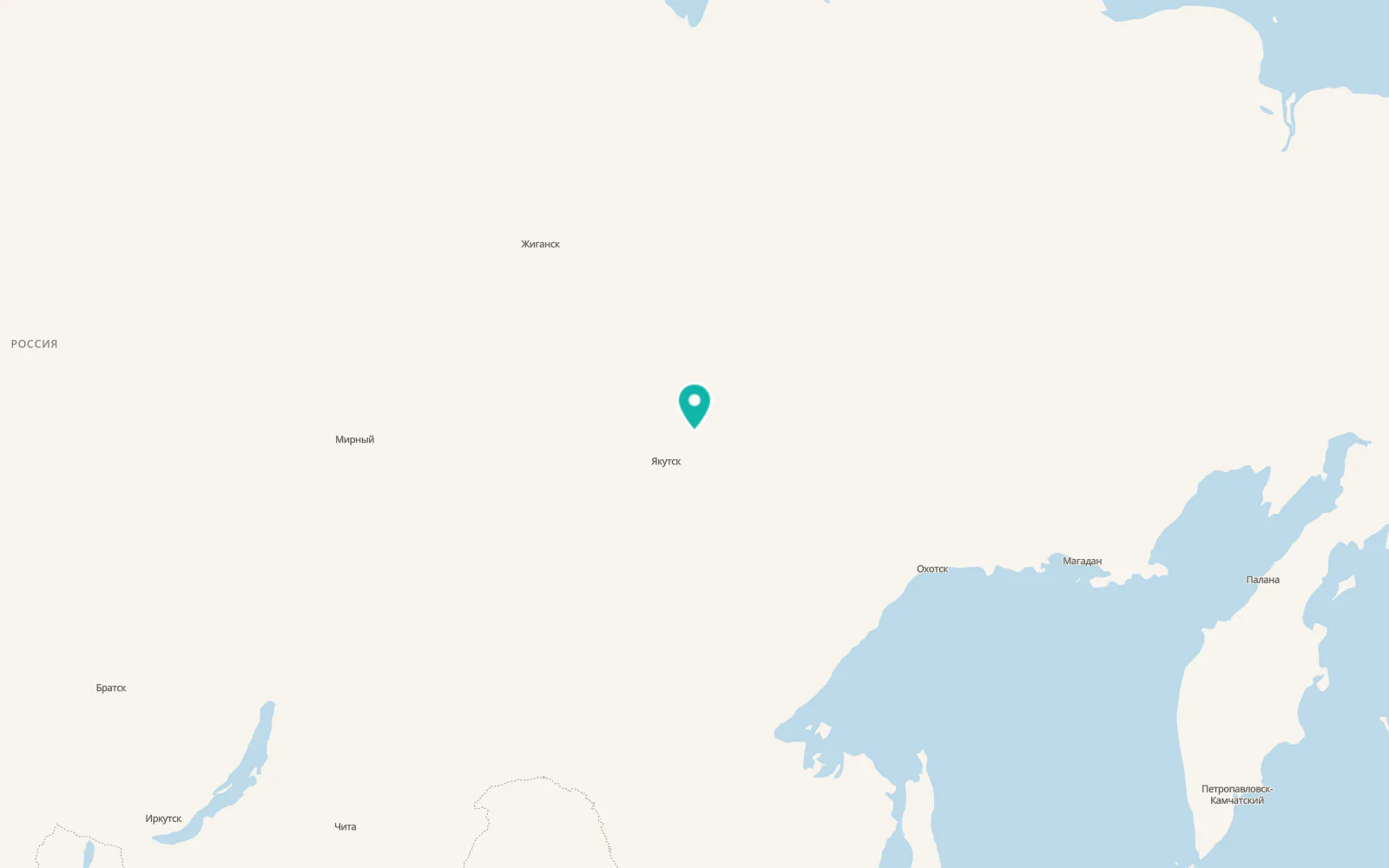 Map of Borogontsy