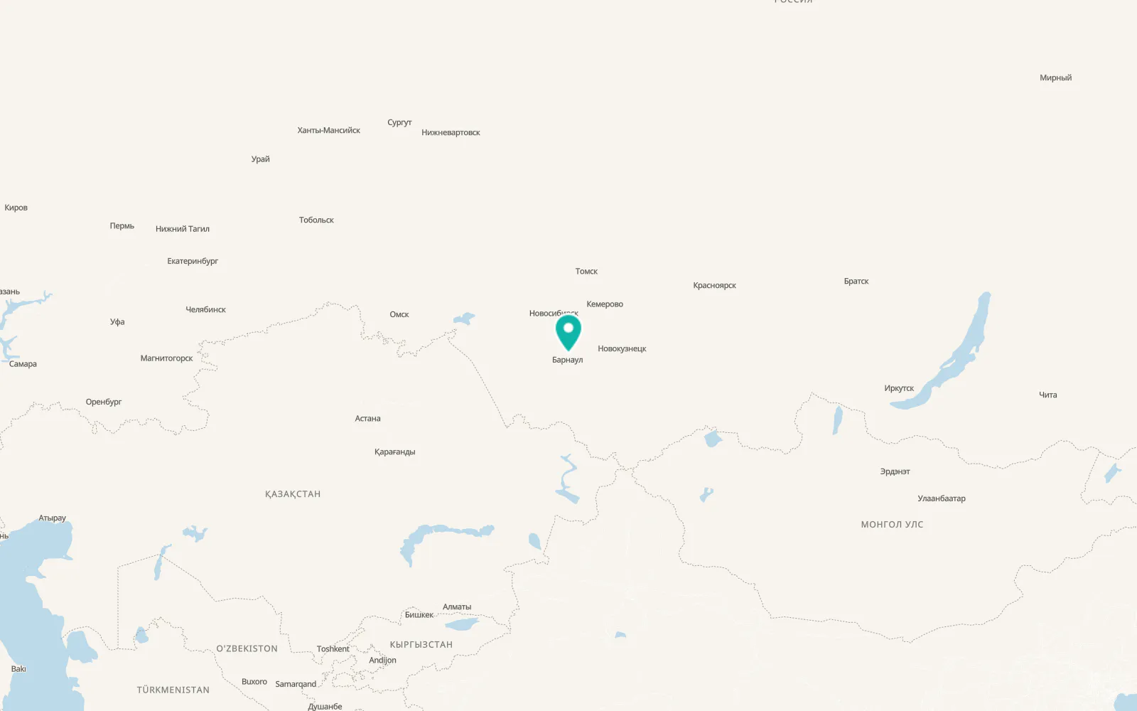 Map of Borovikha