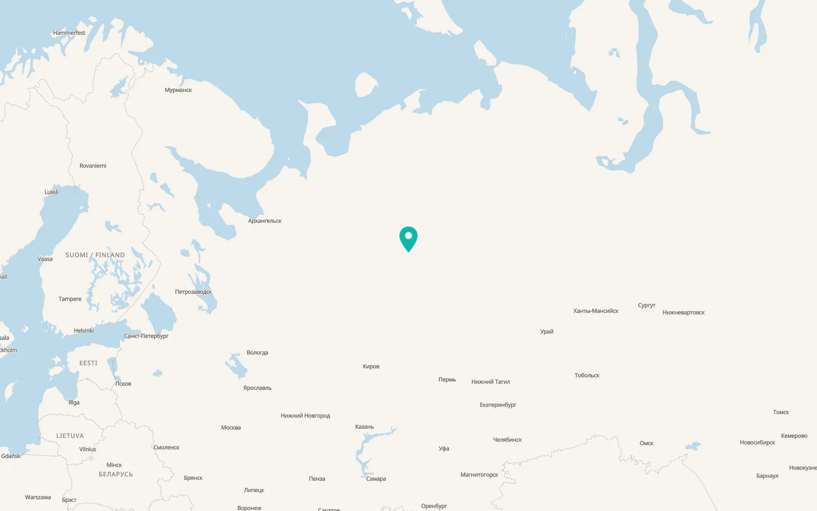 Map of Borovoy