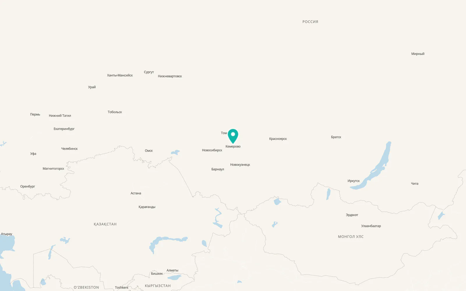 Map of Borovoy