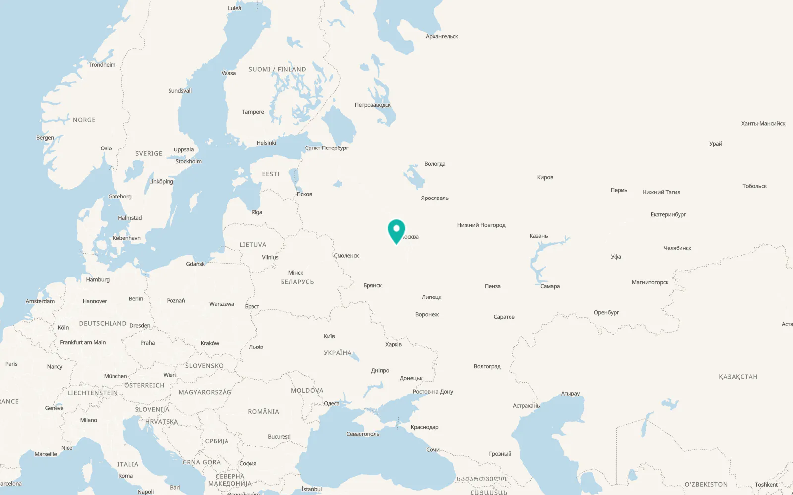 Map of Borovsk
