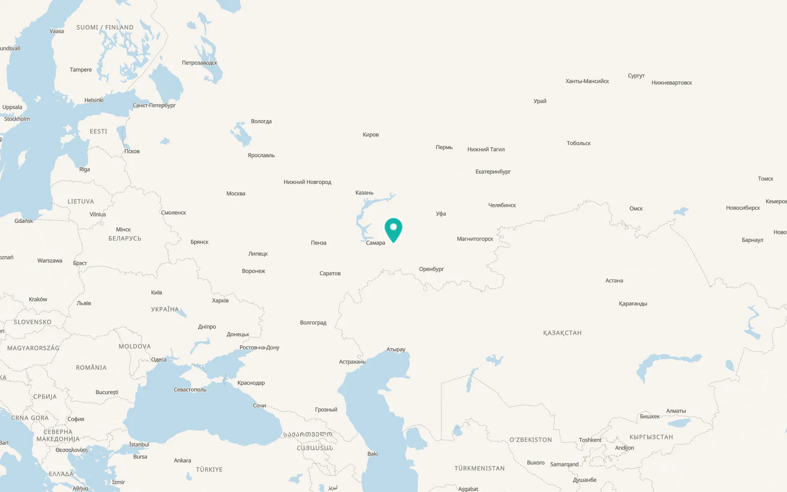 Map of Borskoye
