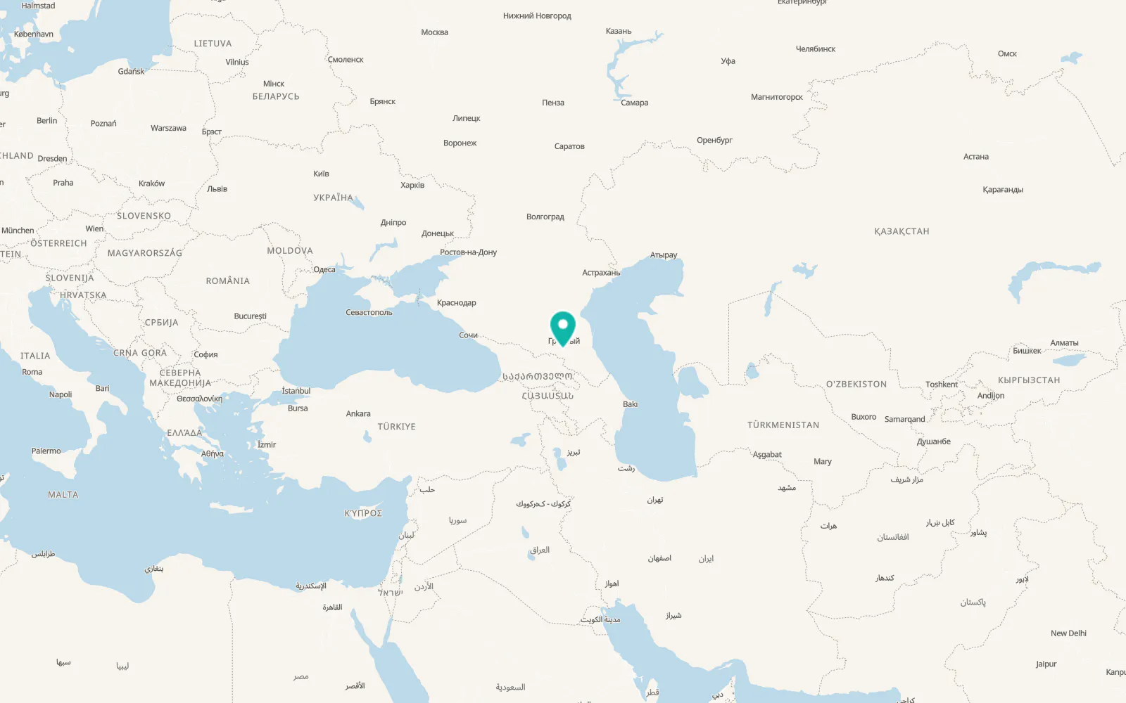 Map of Borzoy