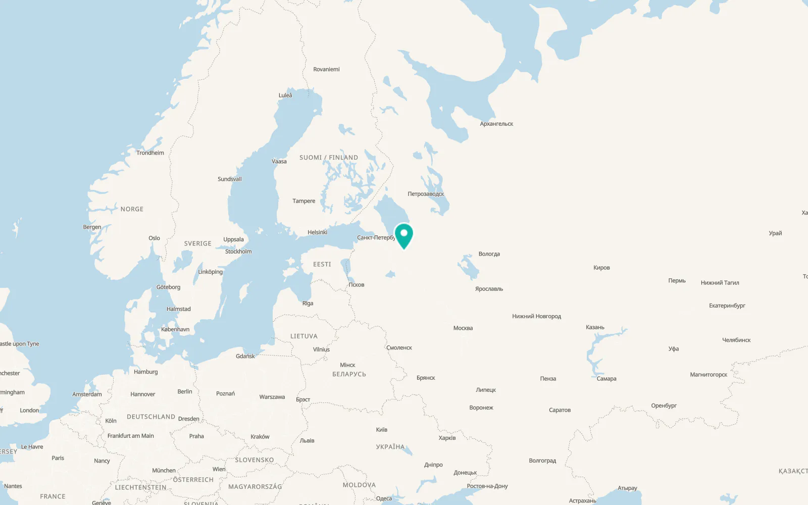 Map of Budogoshch’